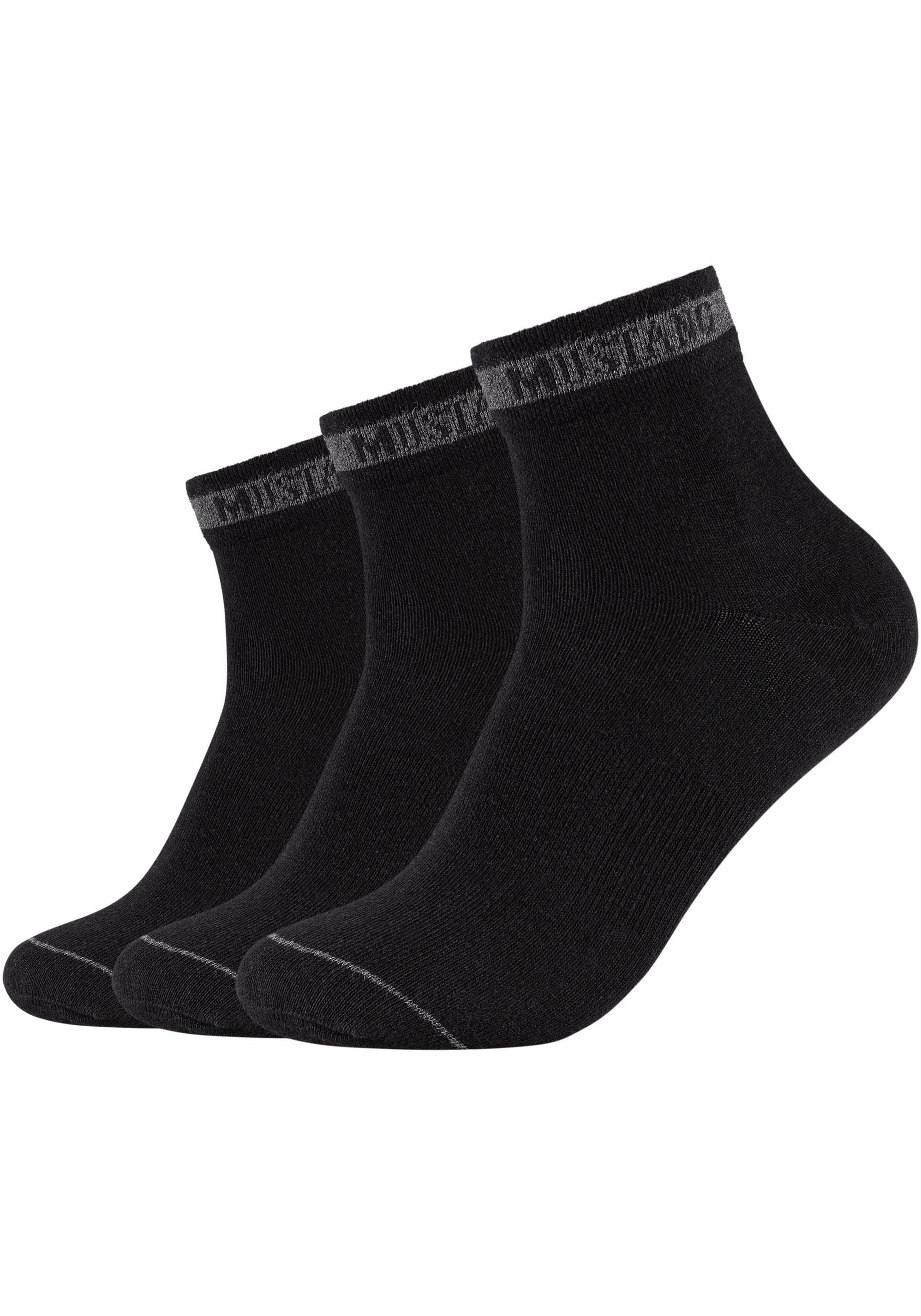 MUSTANG Kurzsocken, (6er Pack), mit hohem Baumwollanteil