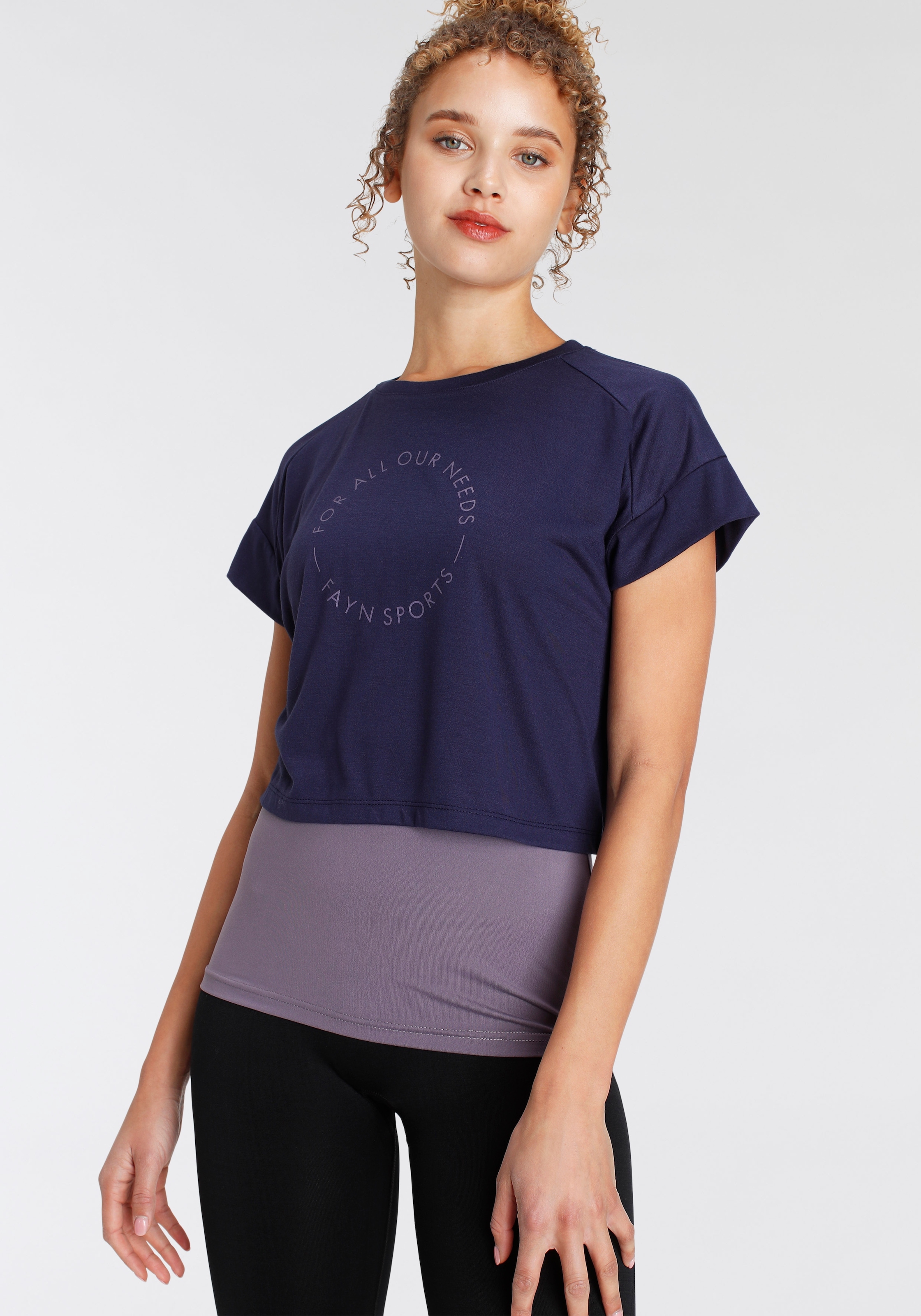 FAYN SPORTS T-Shirt »Cropped Top«, (Set, bei 2 tlg.) ♕