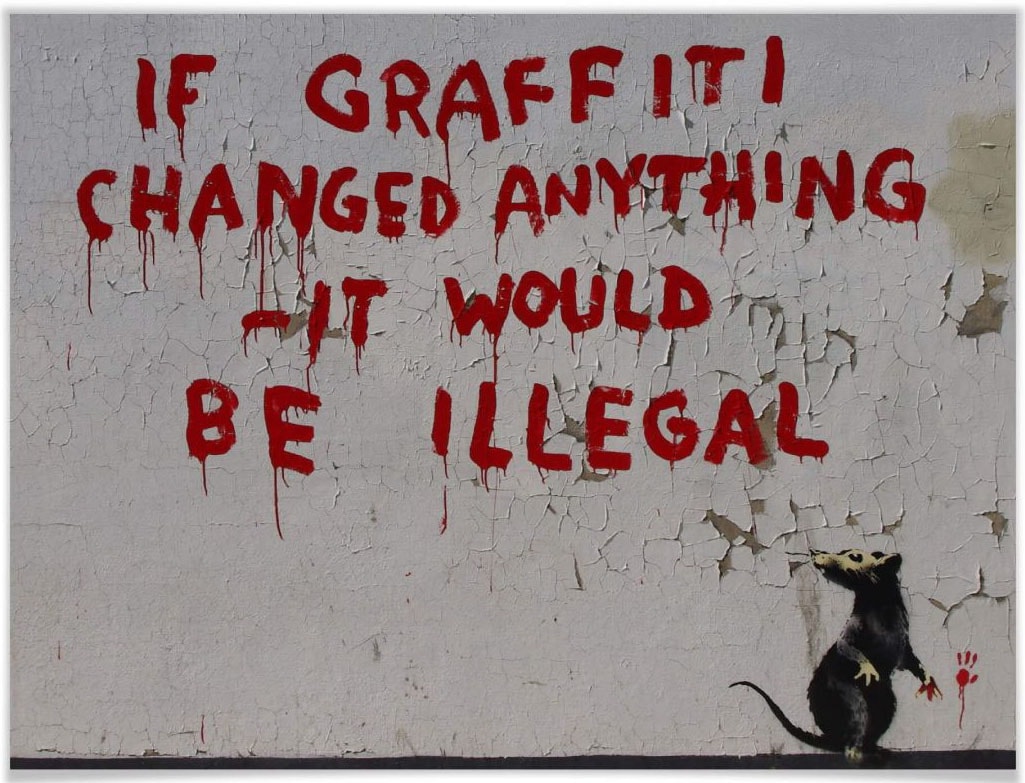 anything«, Poster changed Bild, auf Graffiti, Raten kaufen »Straßenkunst (1 Wandposter If Poster, St.), Wandbild, graffiti Wall-Art