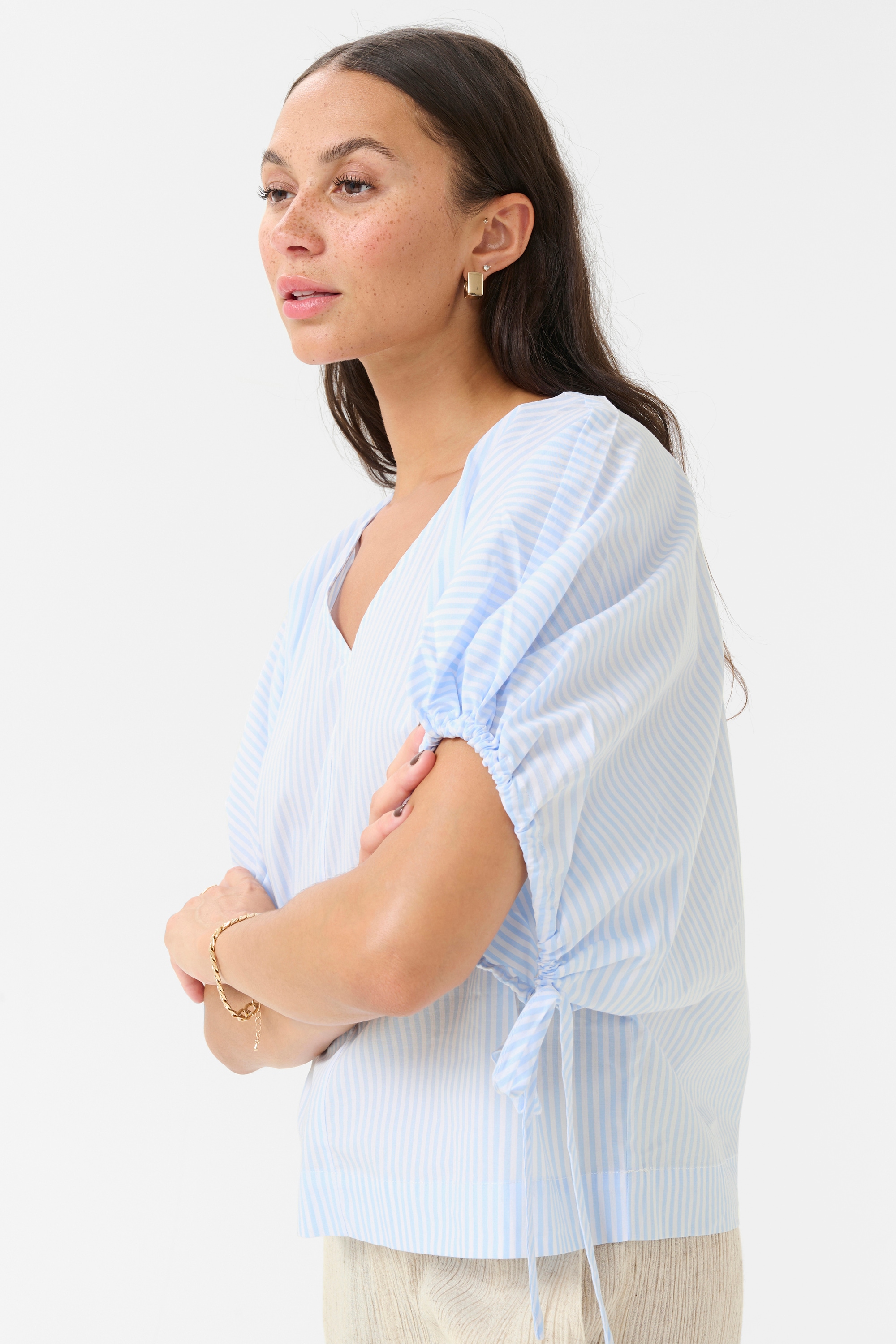 KAFFE Kurzarmbluse »Bluse kurzarm KAbeth«