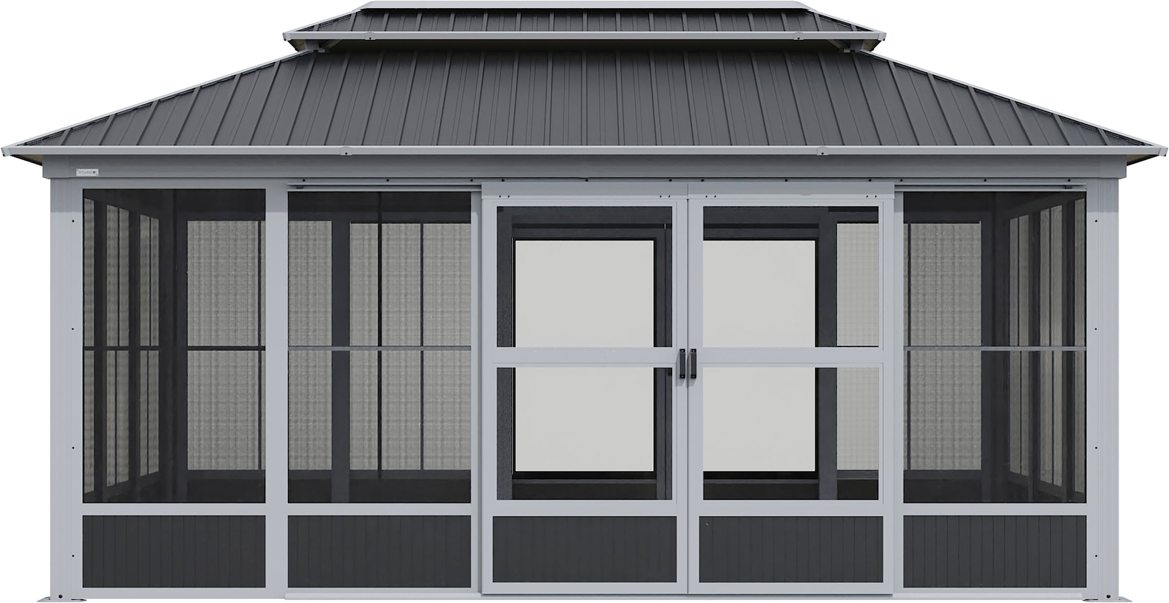 Sojag Pavillon »Olan 1017 Grau -Schwarz« 310x529,5x291cm