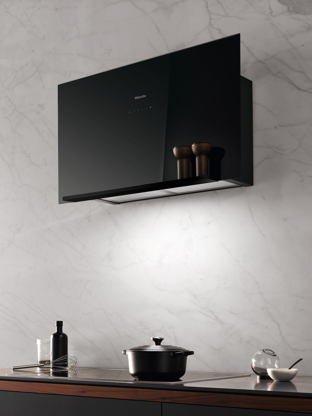Miele Wandhaube »DA 9092 W Screen Obsidianschwarz«