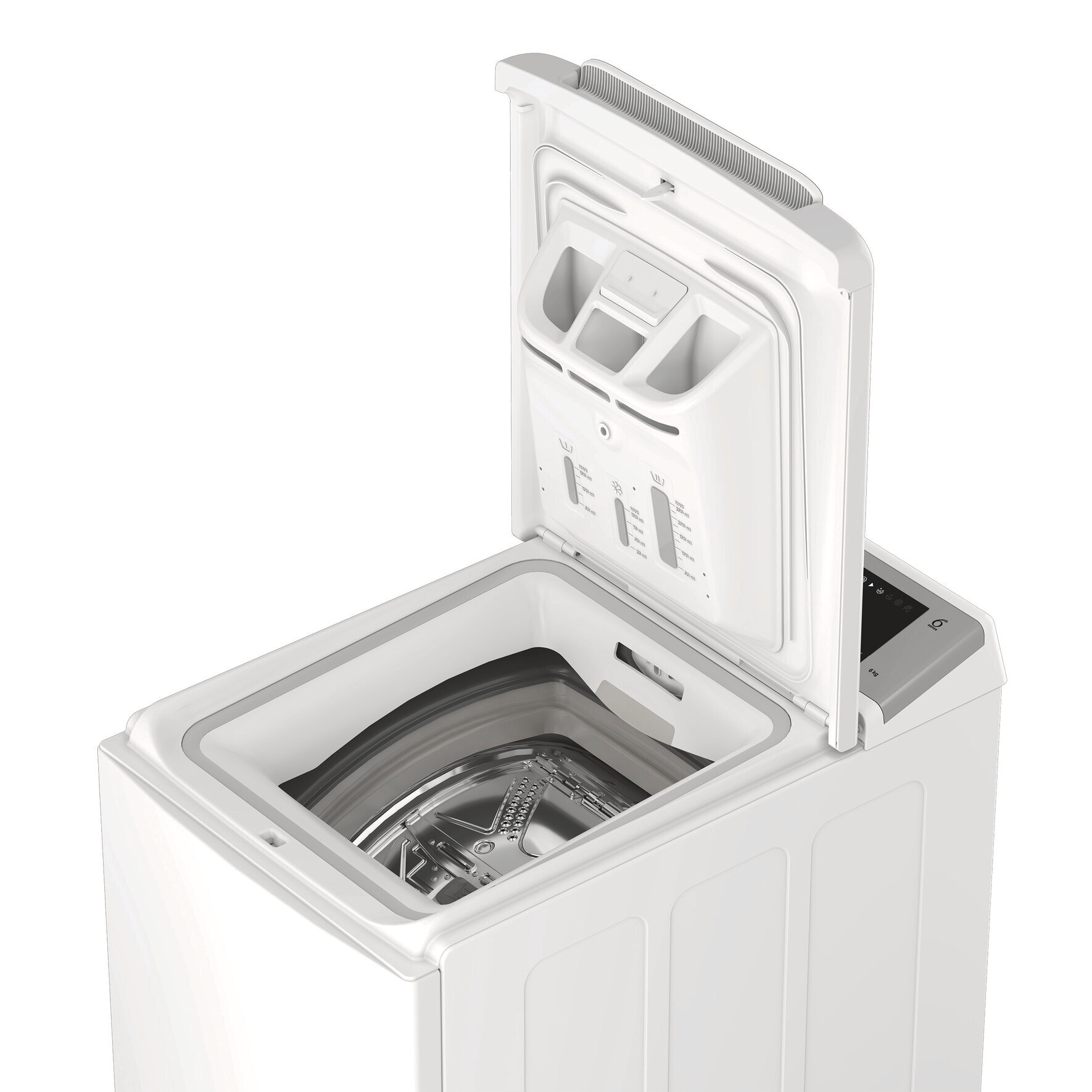 BAUKNECHT Waschmaschine Toplader »TBK Super Eco 6B S FF« 6 kg 1200 U/min FreshFinish - hemmt Gerüche und Knitterfalten mit Hilfe von Dampf
