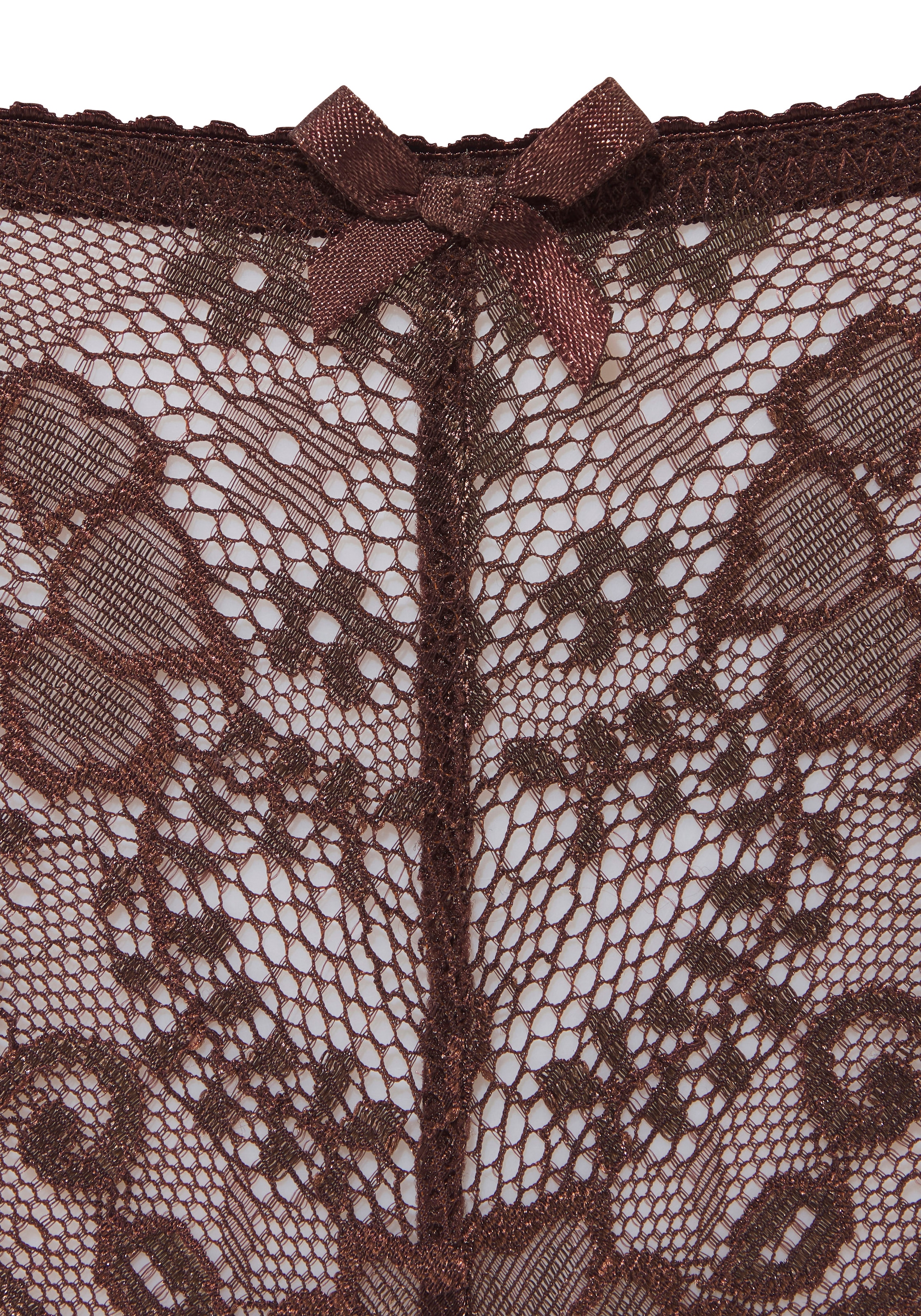 LASCANA String aus schöner Vollspitze und Schleife