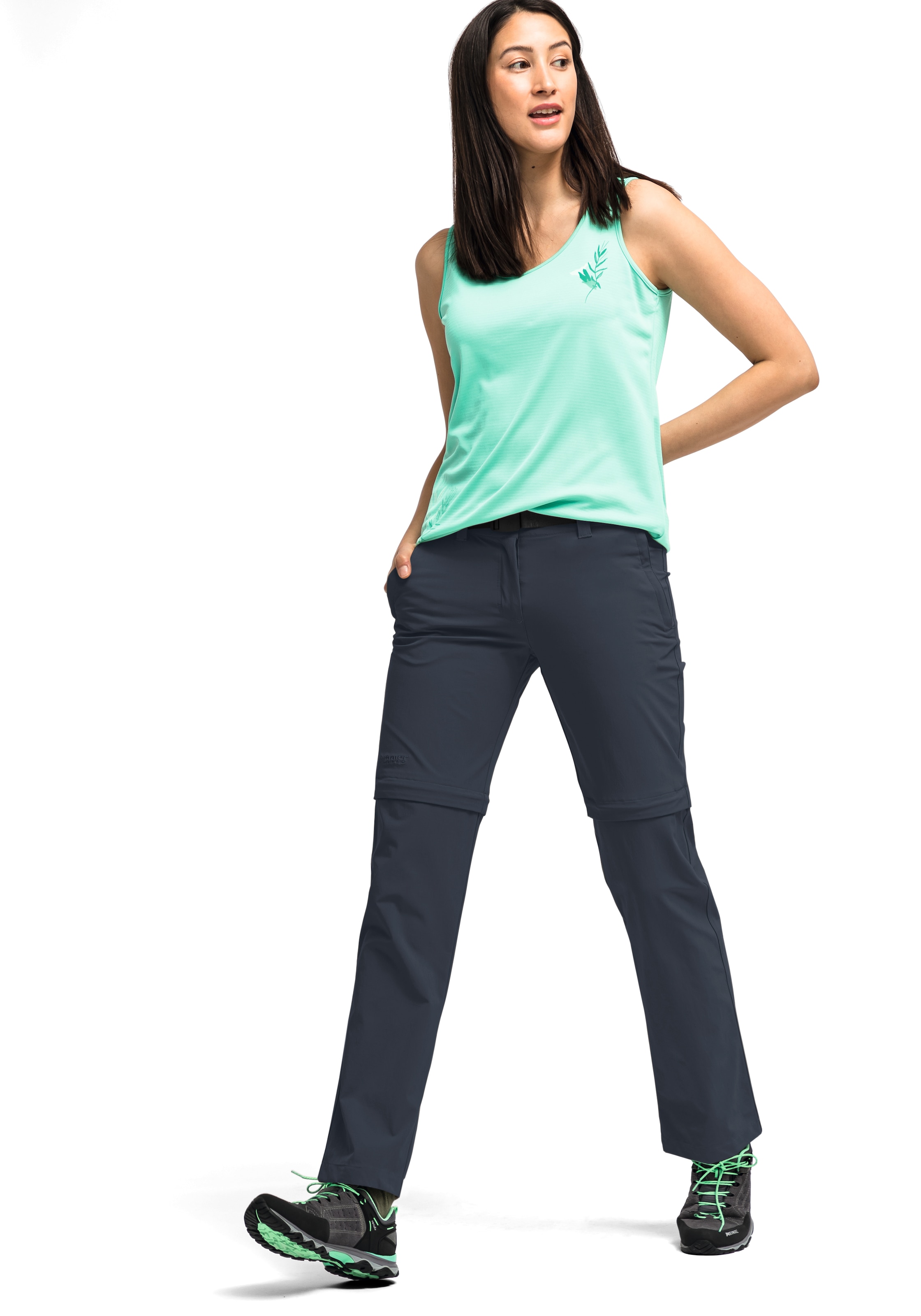 Maier Sports Funktionshose »Nata 2«, Damen Wanderhose, zipp-off Outdoor-Hose, 3 Taschen, Regular Fit