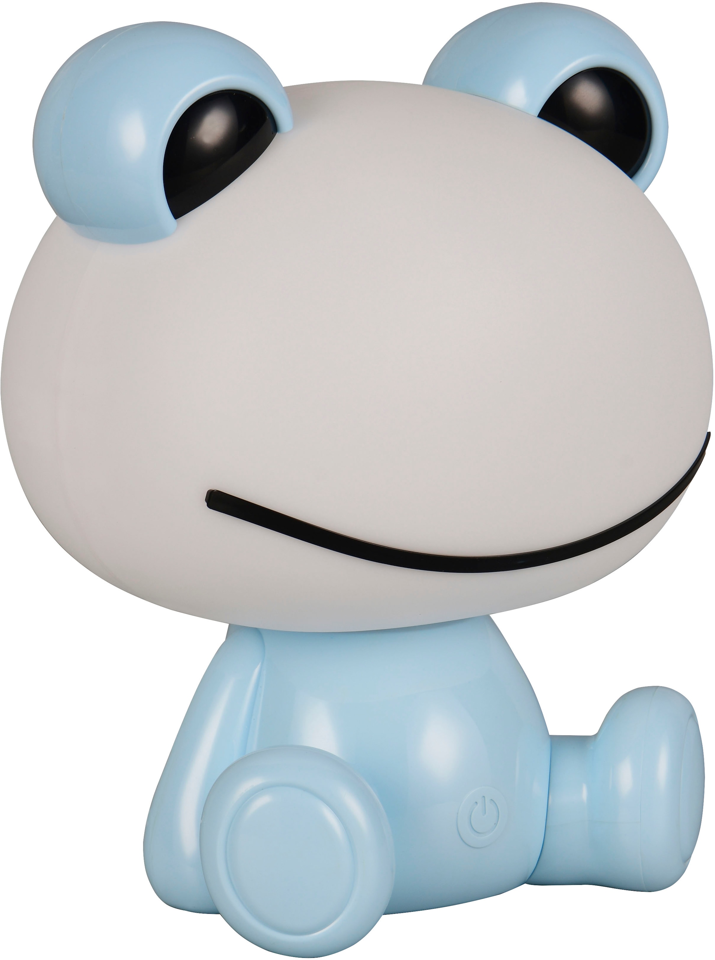 REALITY Leuchten LED Tischleuchte »HOPPER, Kinderzimmer Tischleuchte Nachttischleuchte Frosch Optik, RGB« LED-Board 1 Stk. RGB | Warmweiß 0,3W 30 Lumen warmweiß 3000K, RGB Farbwechsel Modus, USB-Anschluss