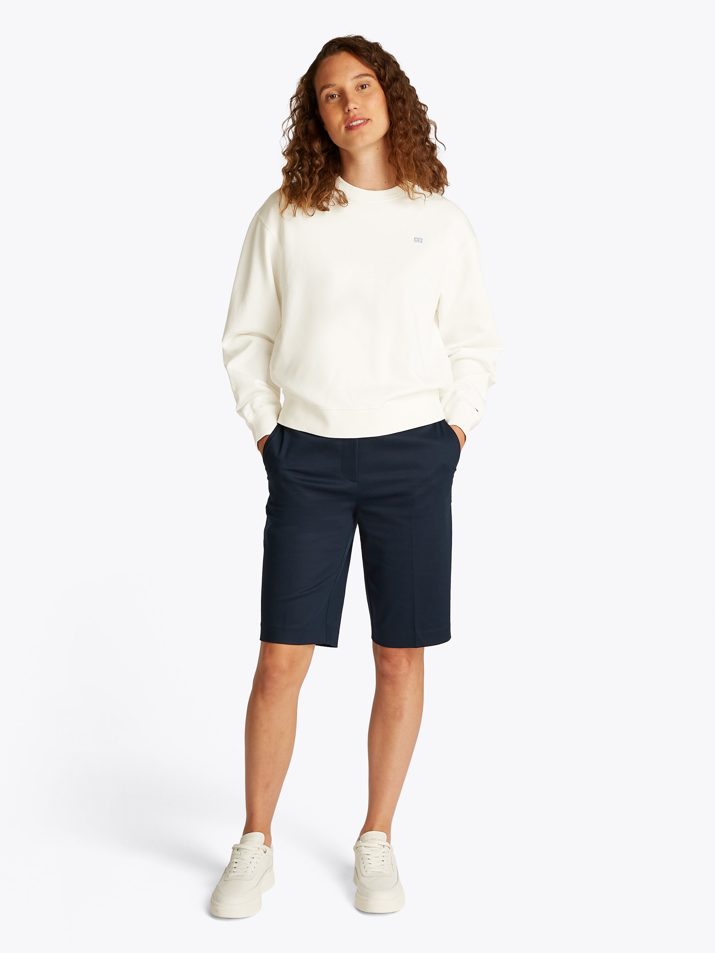 Tommy Hilfiger Sweatshirt »REG CONTRAST FLAG SWEATSHIRT«, mit Logo-Flag