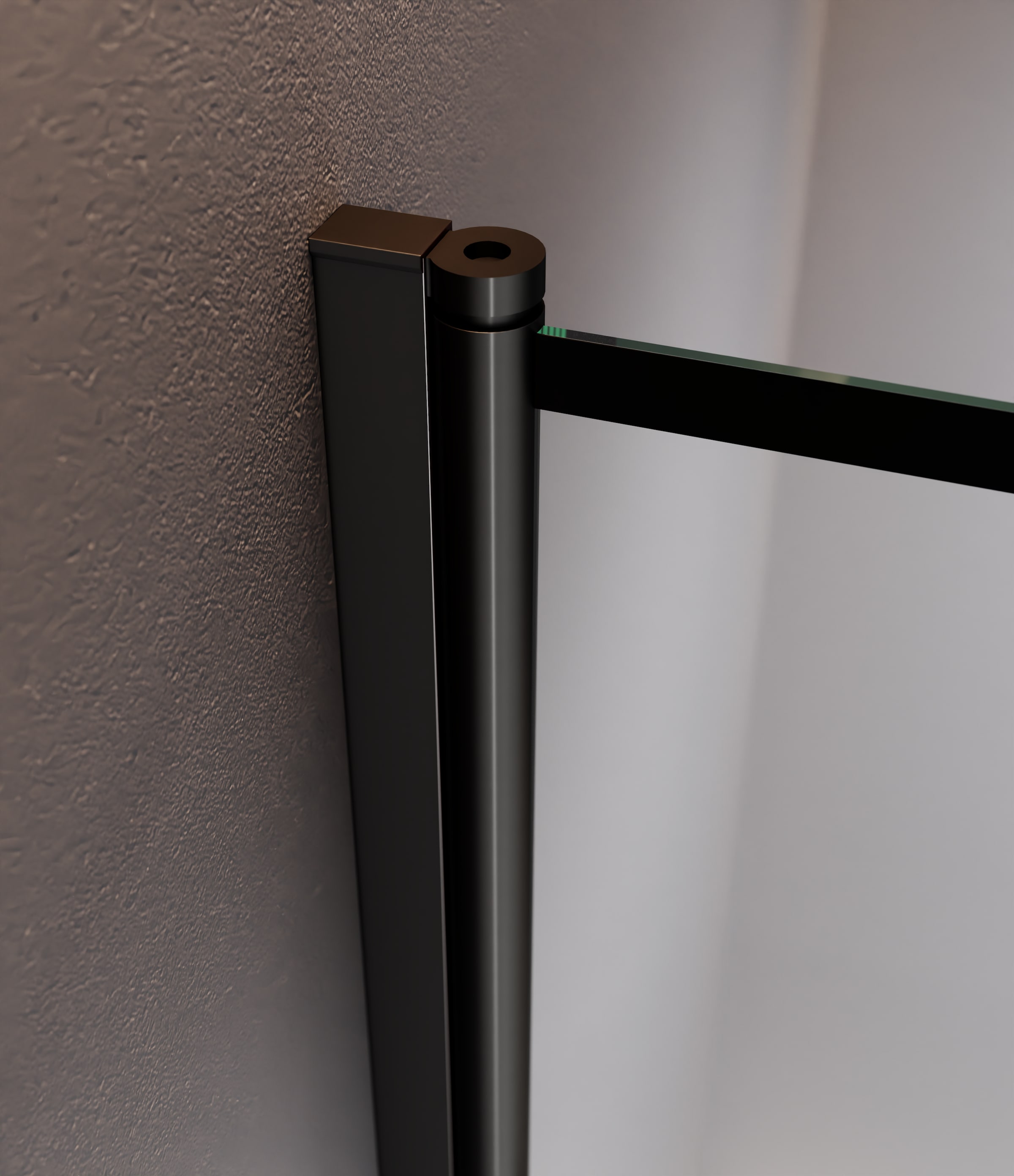 welltime Badewannenaufsatz 12-Geteilter Badewannenaufsatz in trendigem Schwarz