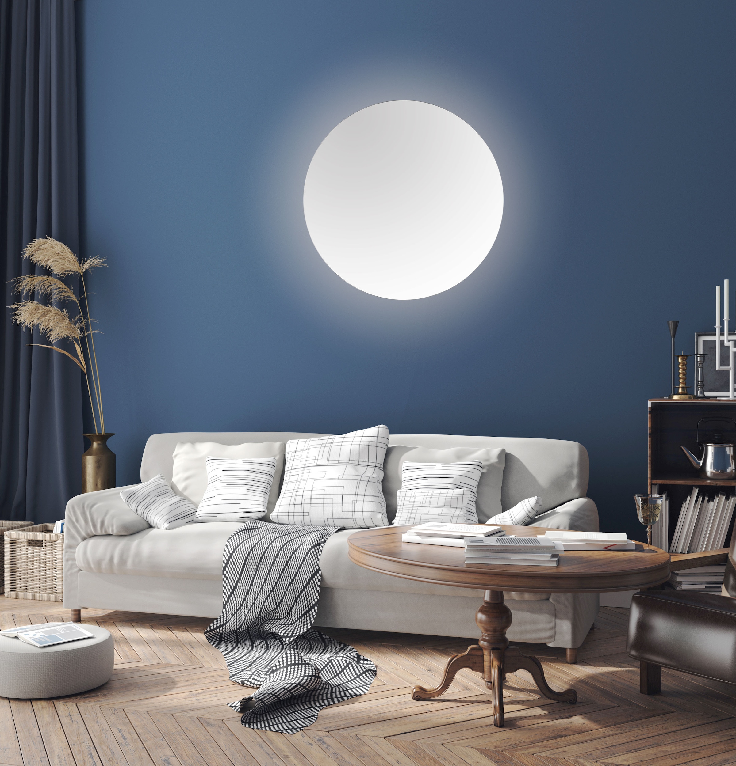 MIRRORS AND MORE LED-Lichtspiegel "Franzi" rund, Ø 60 cm mit Beleuchtung