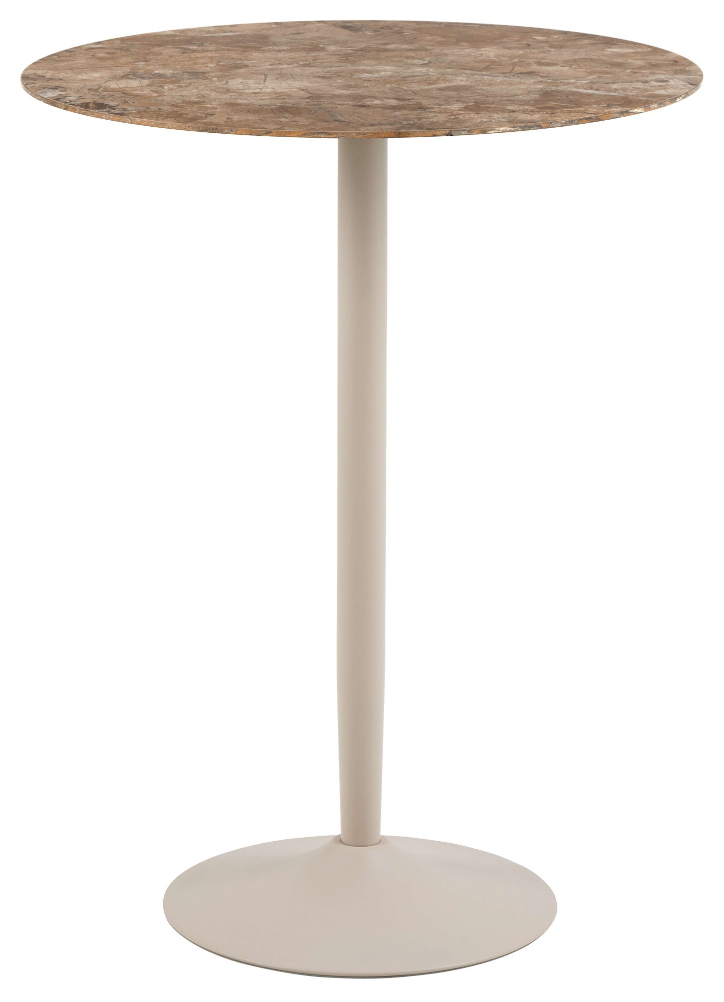 ACTONA GROUP Bartisch »Stehtisch« B/T/H: 80x80x105cm,  Tisch braun, polierte Keramiktischplatte