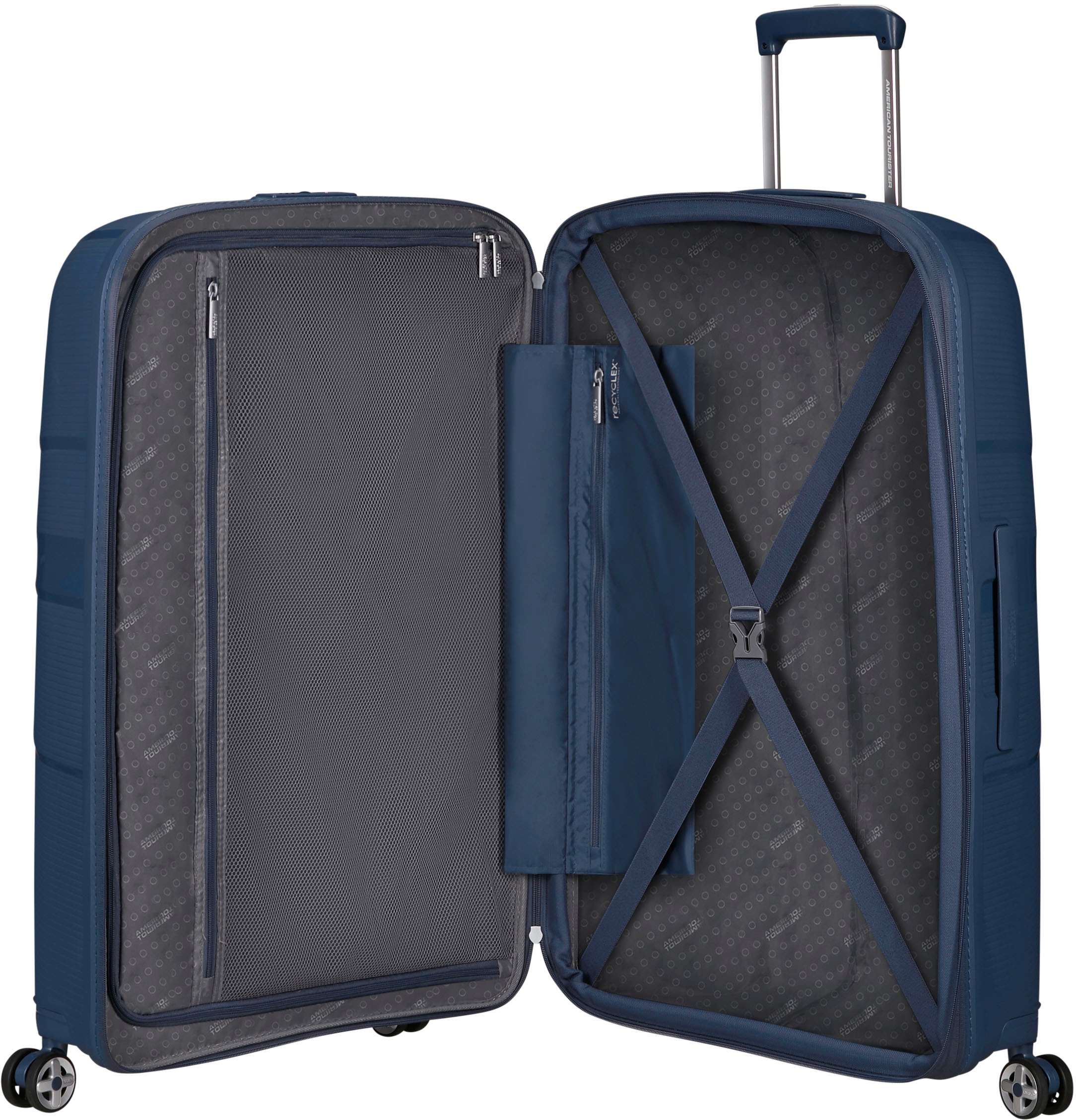 American Tourister® Hartschalen-Trolley »STARVIBE, in verschiedenen Farben und Größen«, 4 Rollen, Handgepäck-Koffer Reisegepäck Koffer TSA-Zahlenschloss