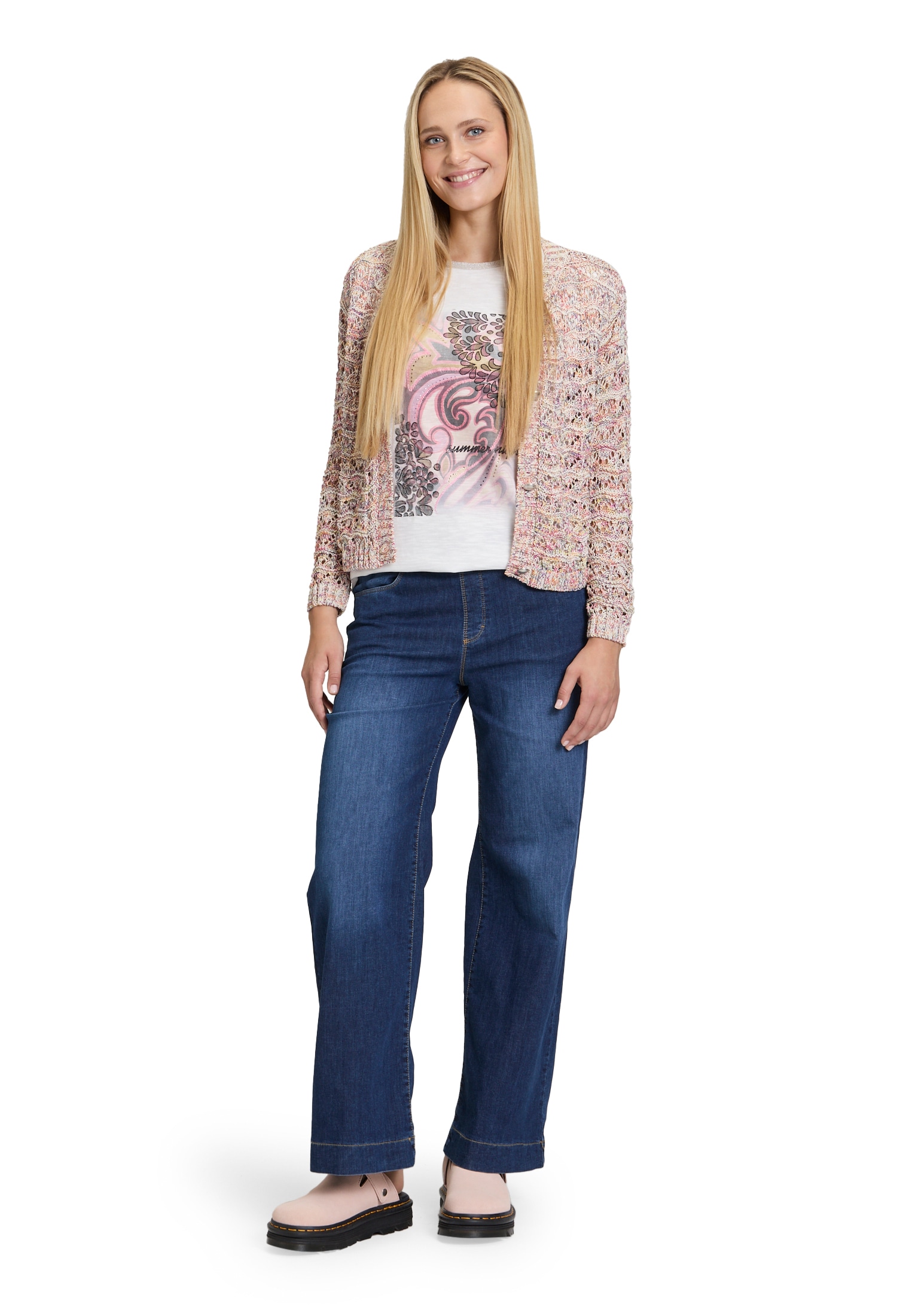 Cartoon Cardigan »Strick-Cardigan mit Rundhalsausschnitt«