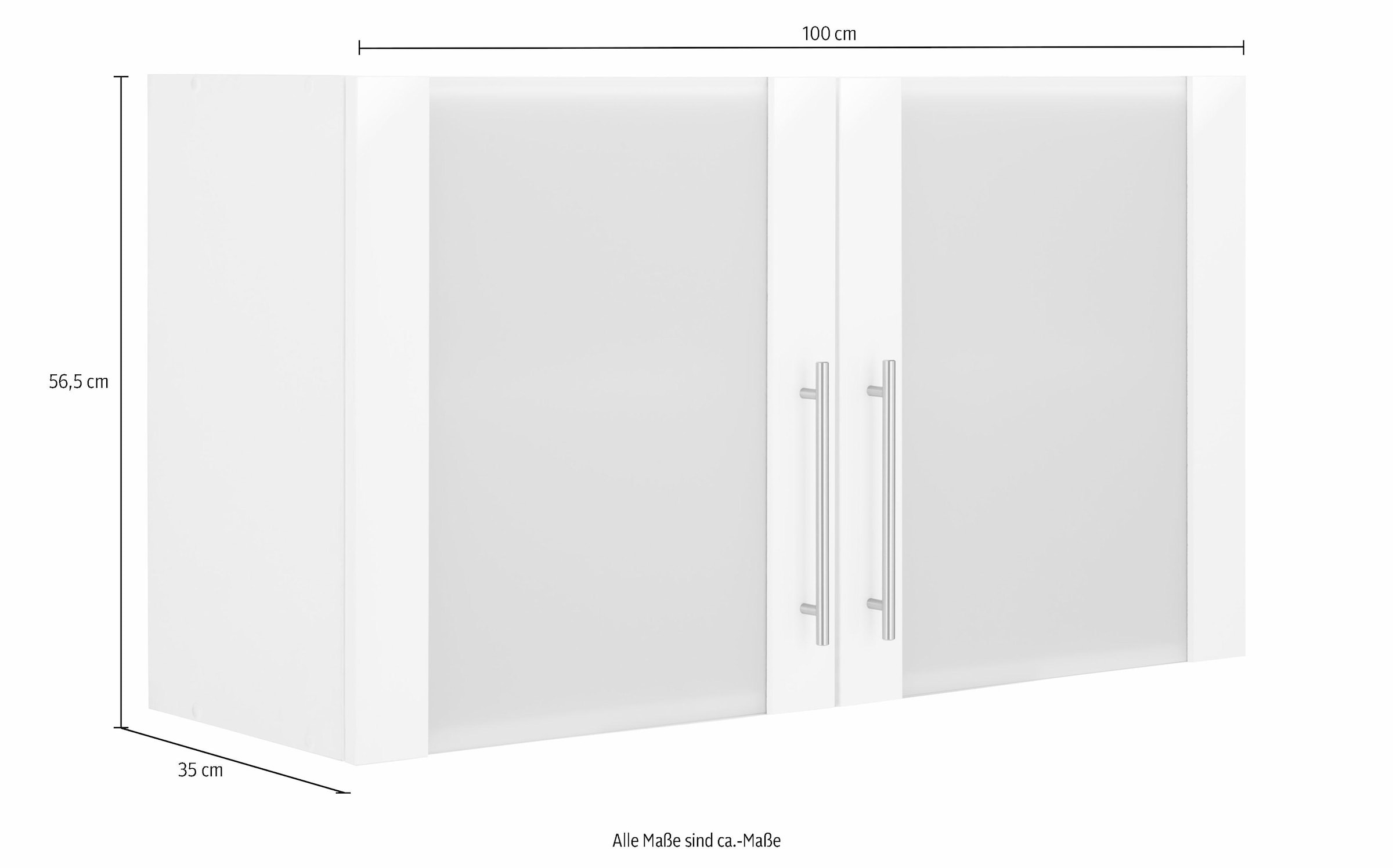 bequem cm 100 Küchen »Ela«, kaufen Breite wiho Glashängeschrank