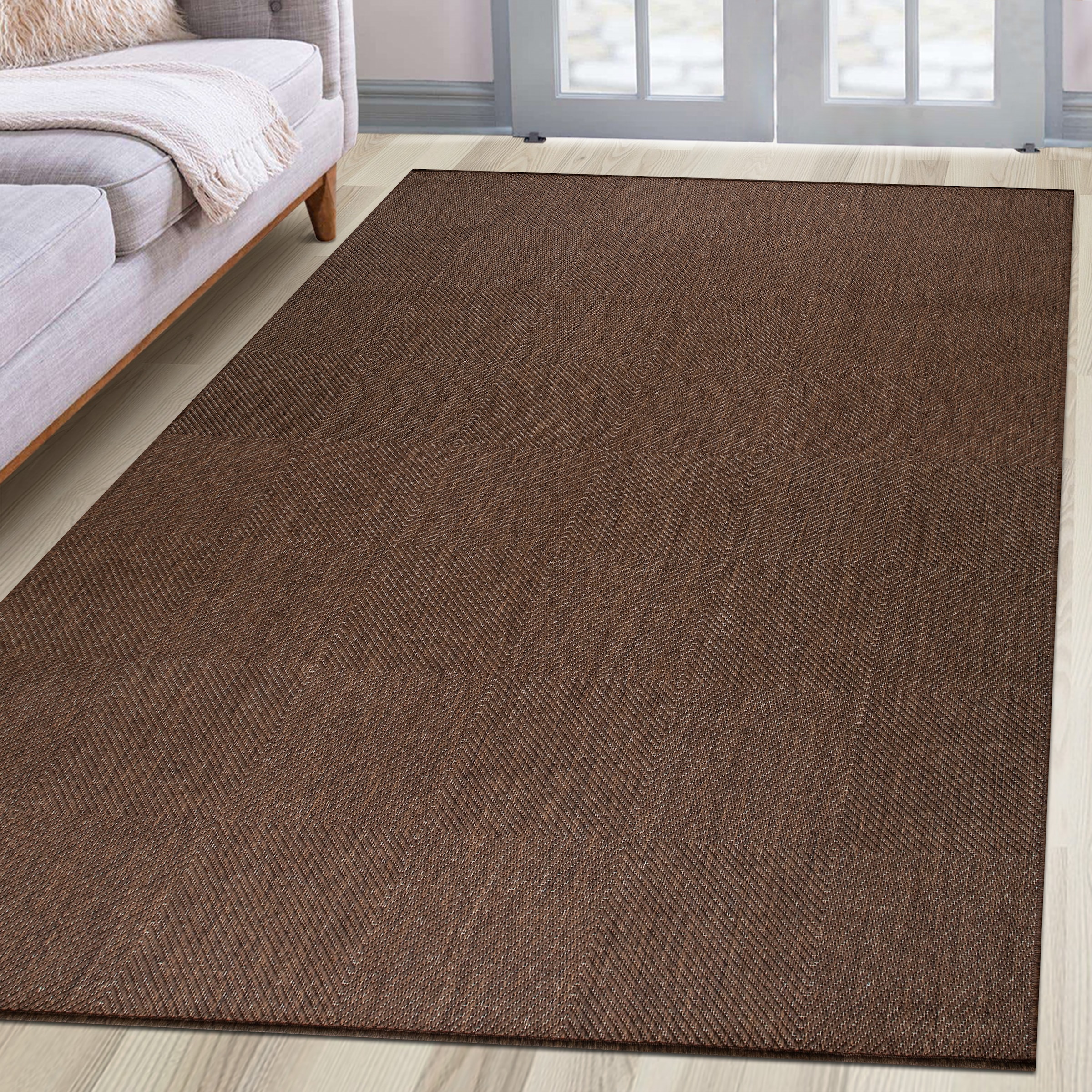 my home Teppich »Anna, auch als Läufer erhältlich« rechteckig 3 mm Höhe In- und Outdoor geeignet, Sisal-Optik, Wetterfest & UV-beständig