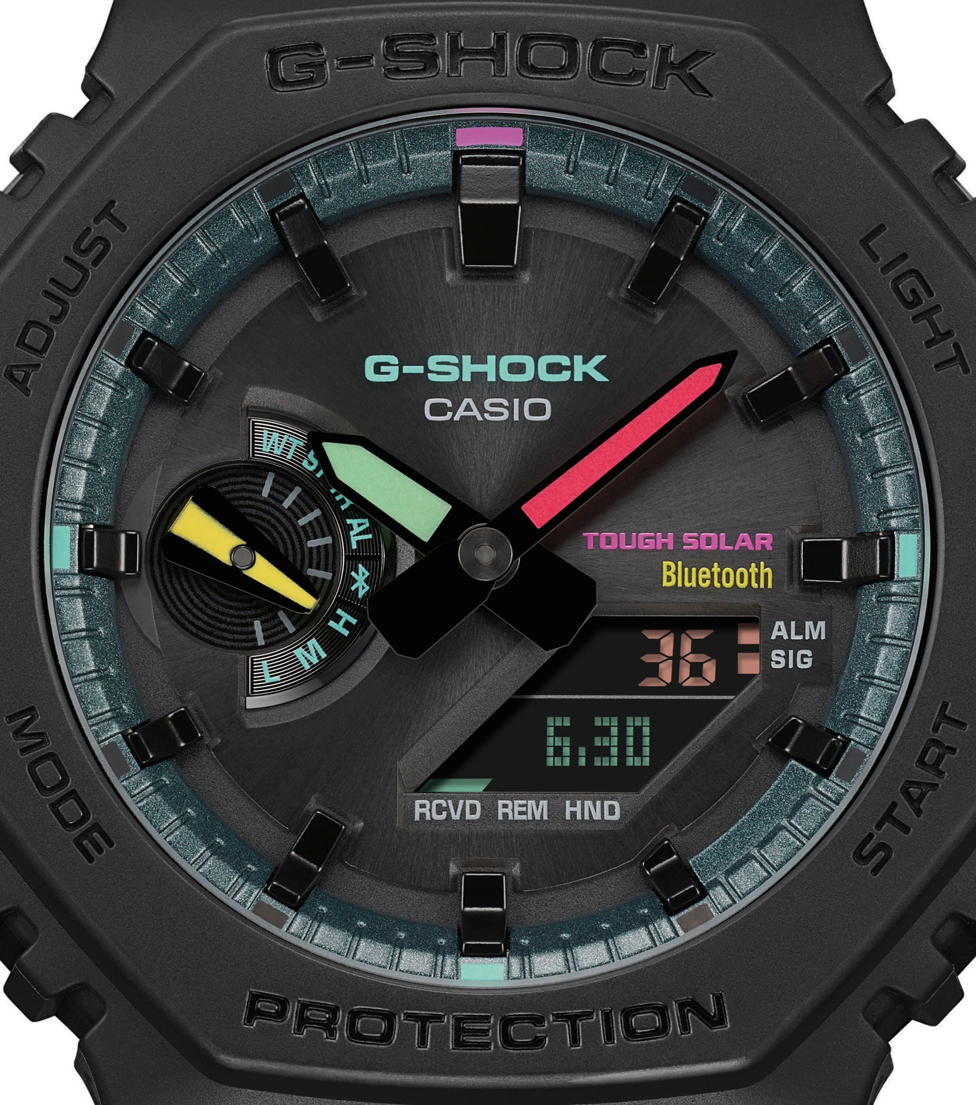 CASIO G-SHOCK Smartwatch, Armbanduhr, Herrenuhr, Bluetooth, Super Illuminator, Flight Log Memory)