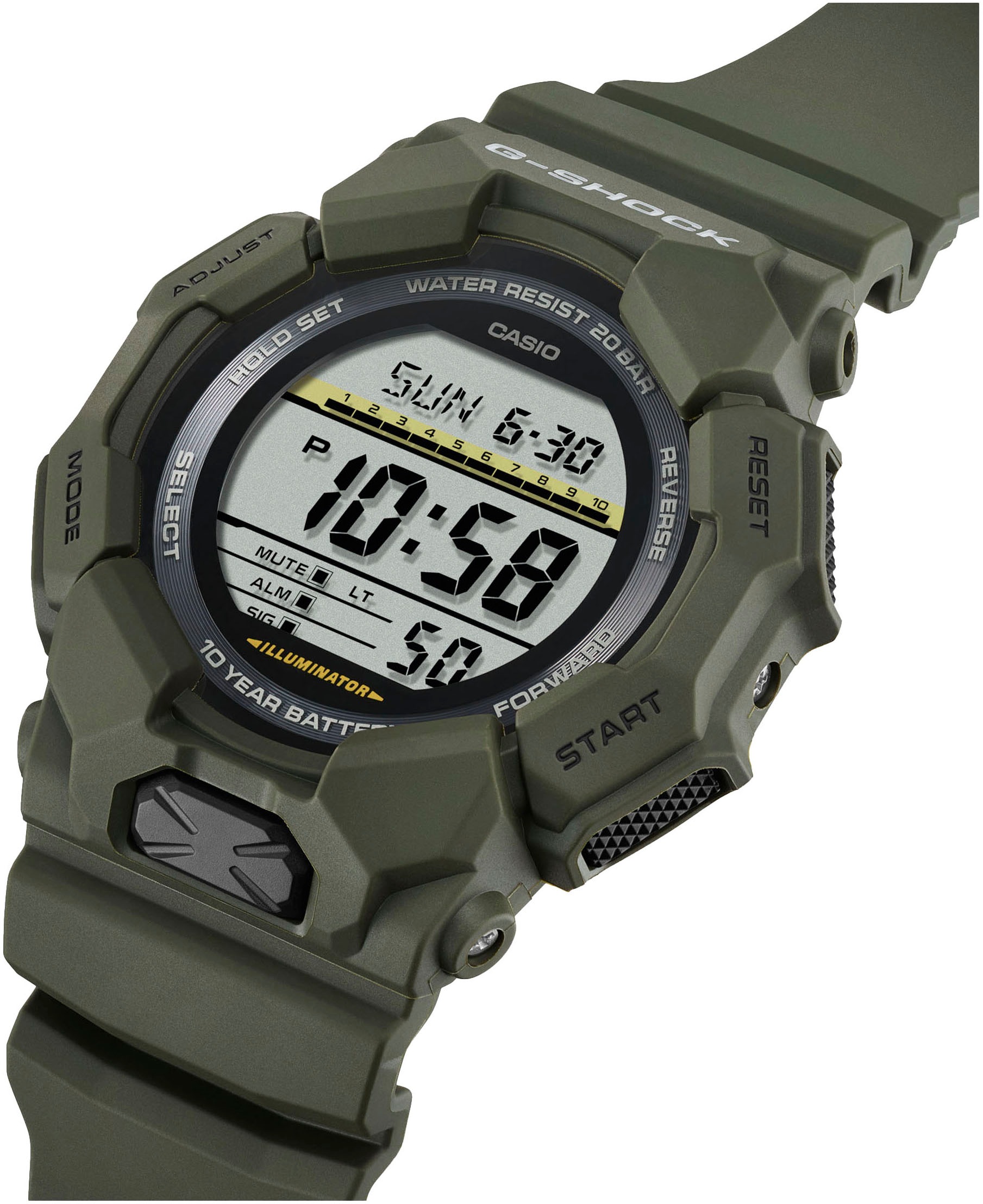 CASIO G-SHOCK Chronograph, Quarzuhr, Armbanduhr,Herrenuhr, digital, autom. Kalender, Resinarmband