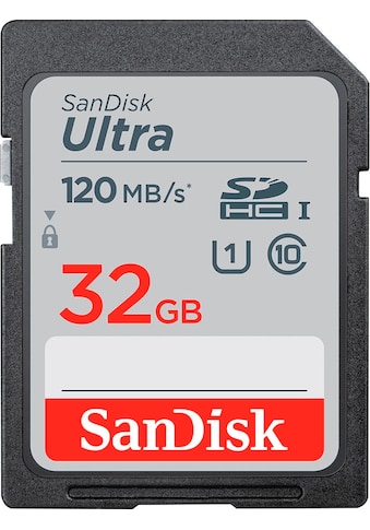 Sandisk Speicherkarte »Ultra® SDHC™ UHS-I 32 GB«, (Class 10 120 MB/s Lesegeschwindigkeit) kaufen