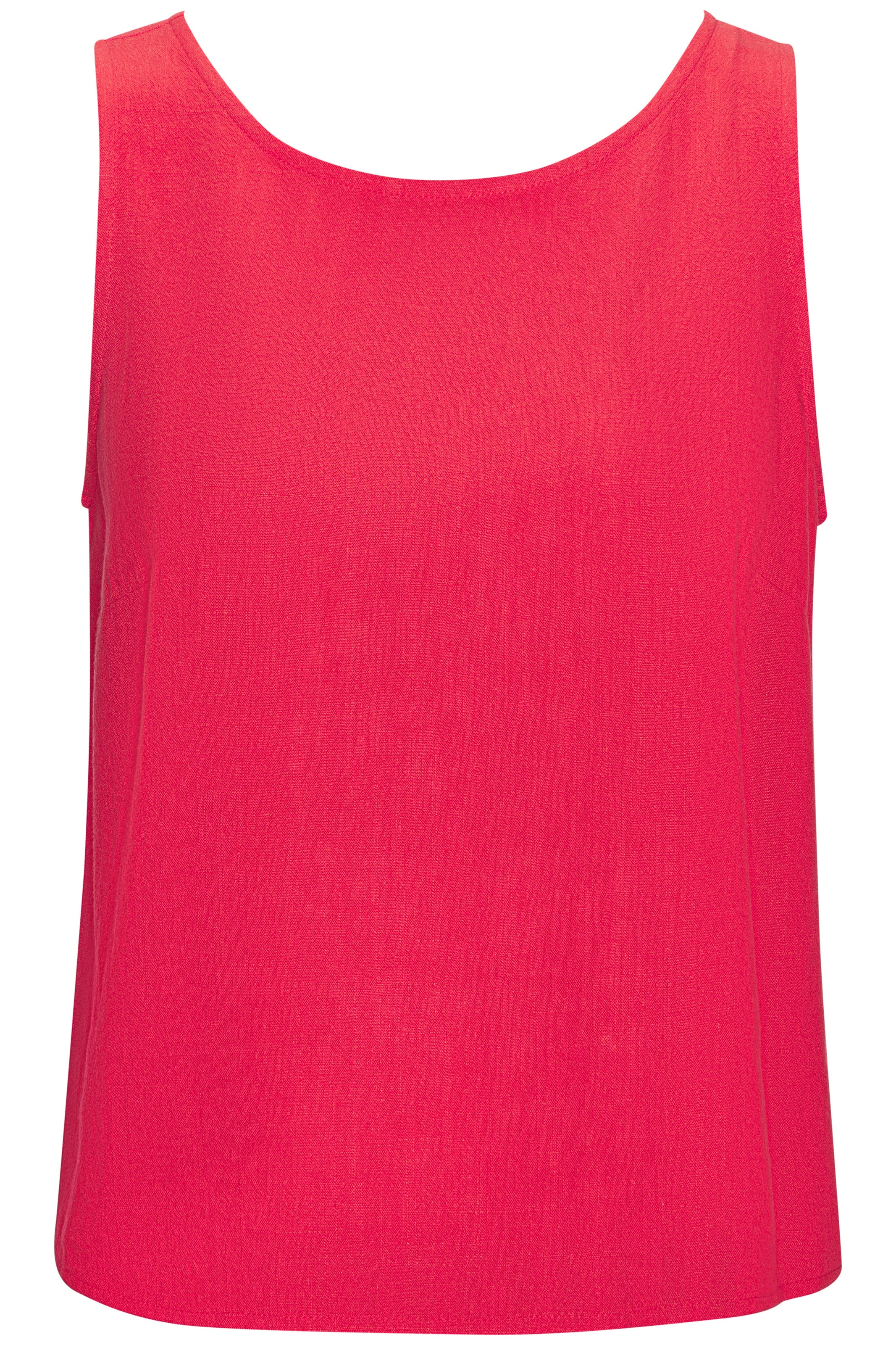 LASCANA Blusentop mit Leinenanteil, kurz geschnittenes Top