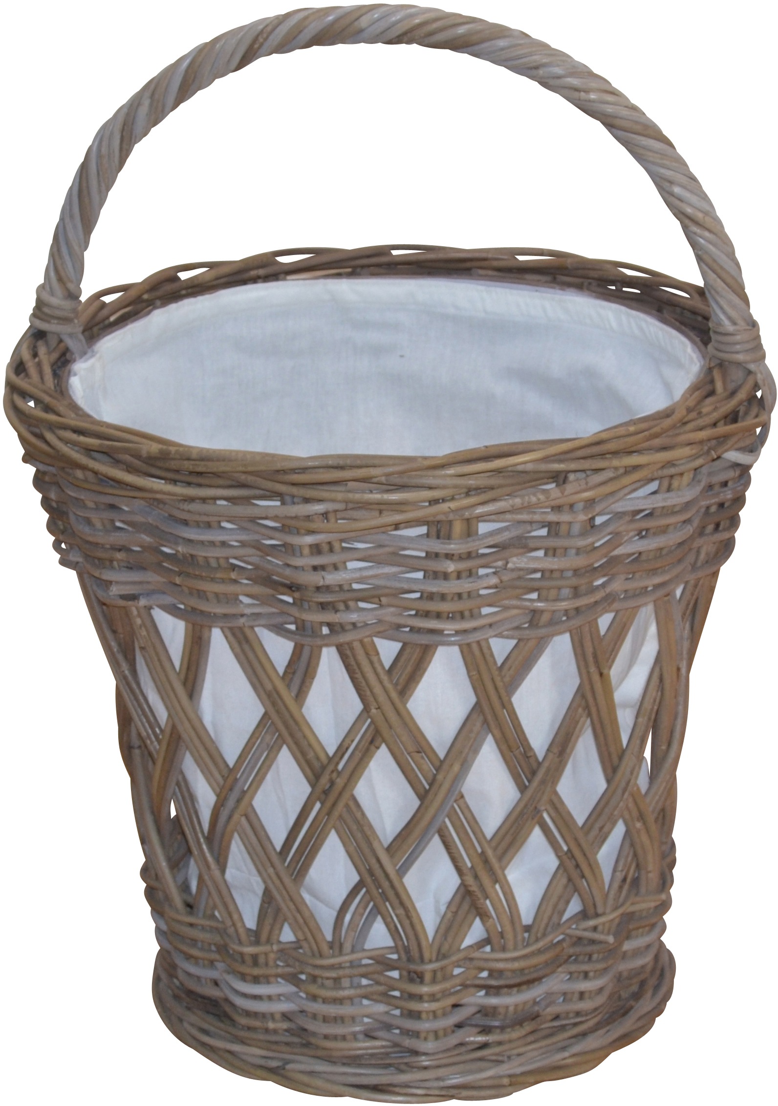 HOFMANN LIVING AND MORE Wäschekorb aus Rattan mit praktischem Tragegriff