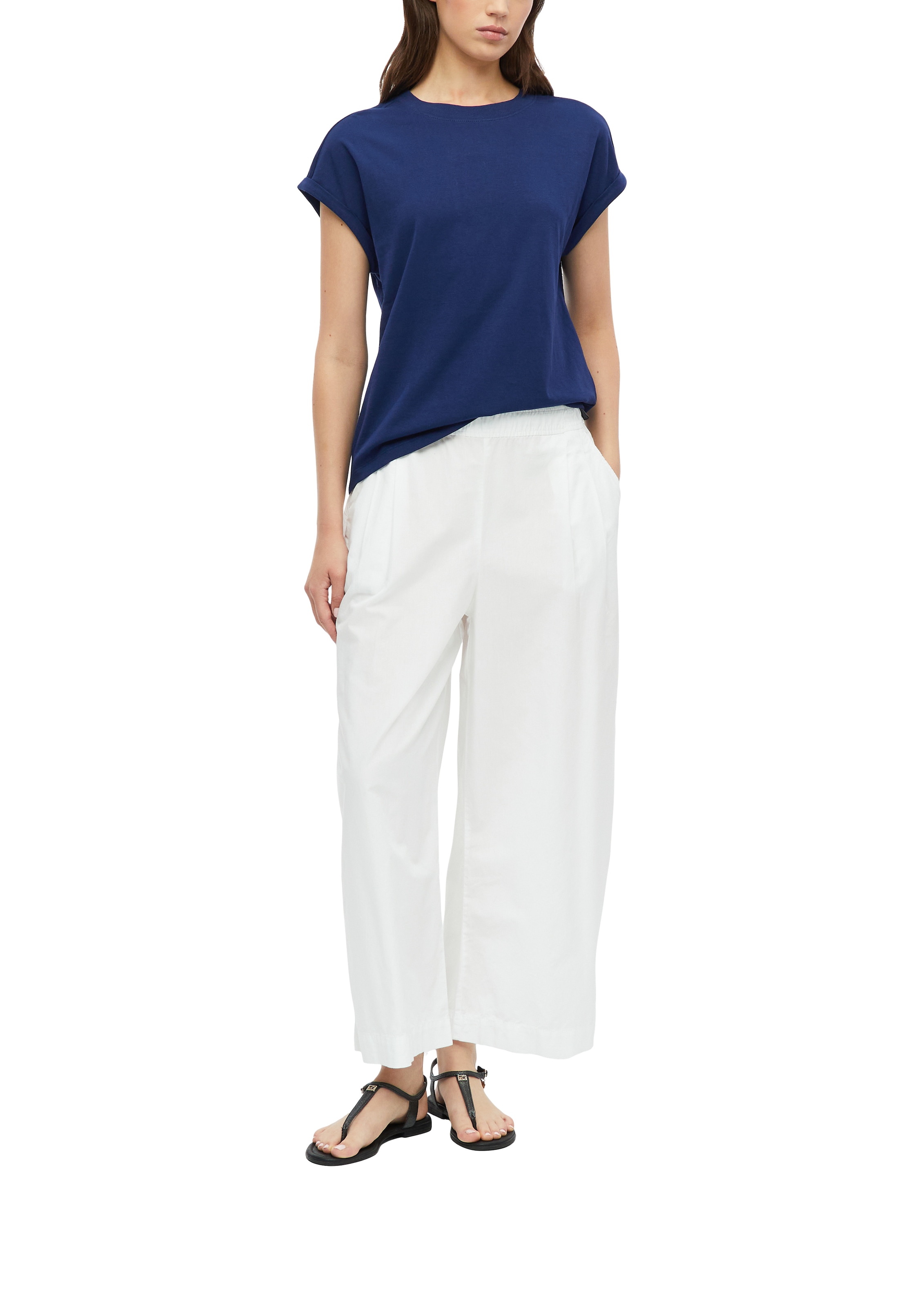 s.Oliver Kurzarmshirt Sommershirt - unifarben