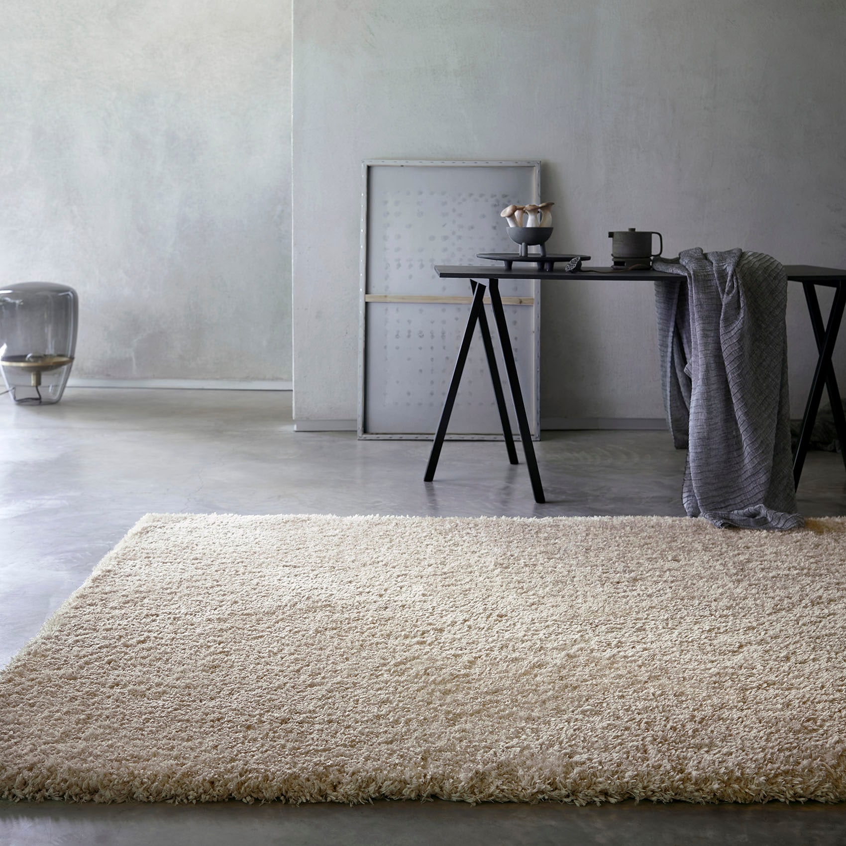 Wecon home Basics Hochflor-Teppich »Smilla«, rechteckig, 50 mm Höhe, Wohnzimmer