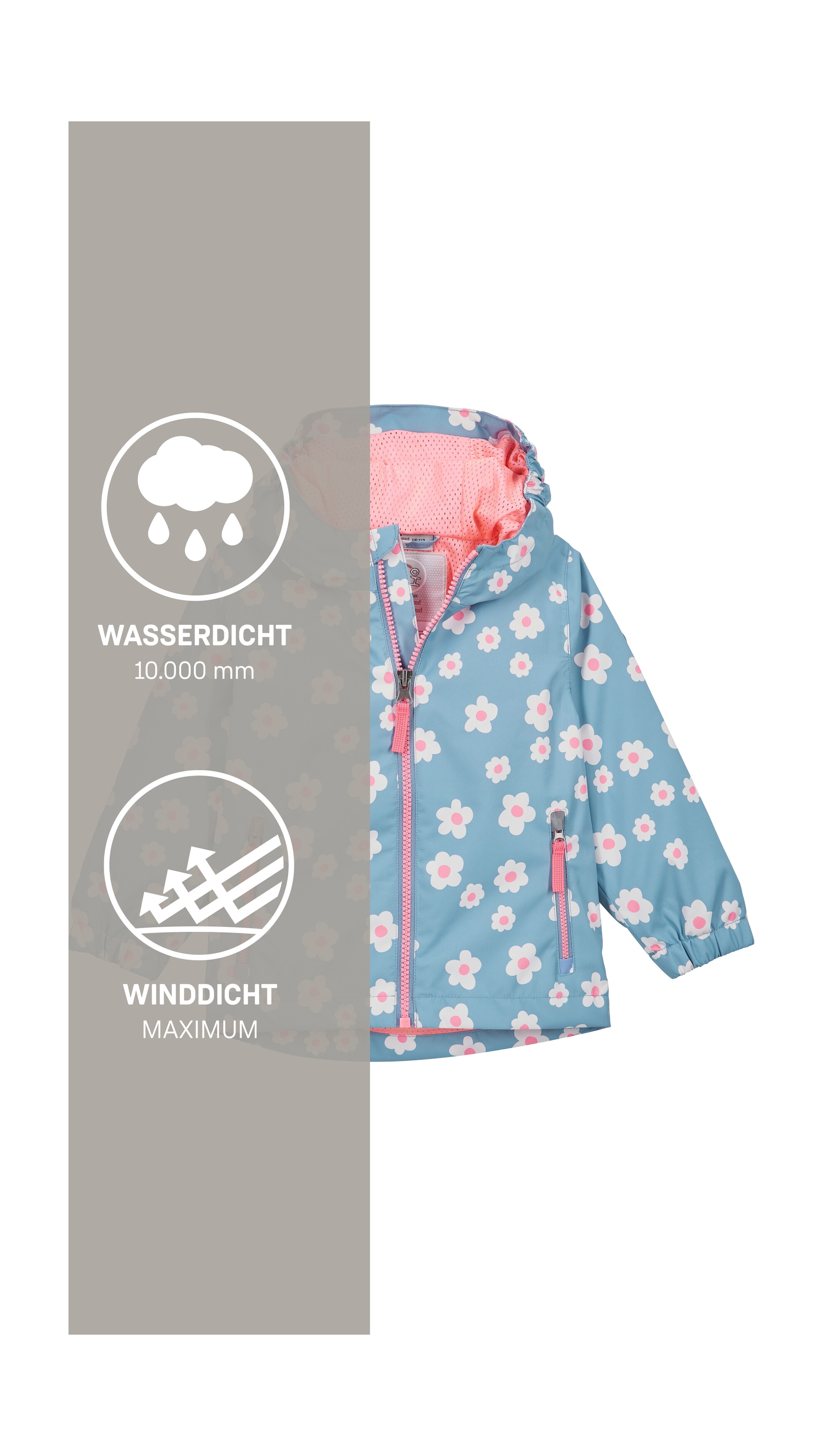 first instinct by killtec Funktionsjacke »FIOS 24 MNS JCKT« Wasserdichte Kinderjacke mit verlängerbaren Ärmeln und Print