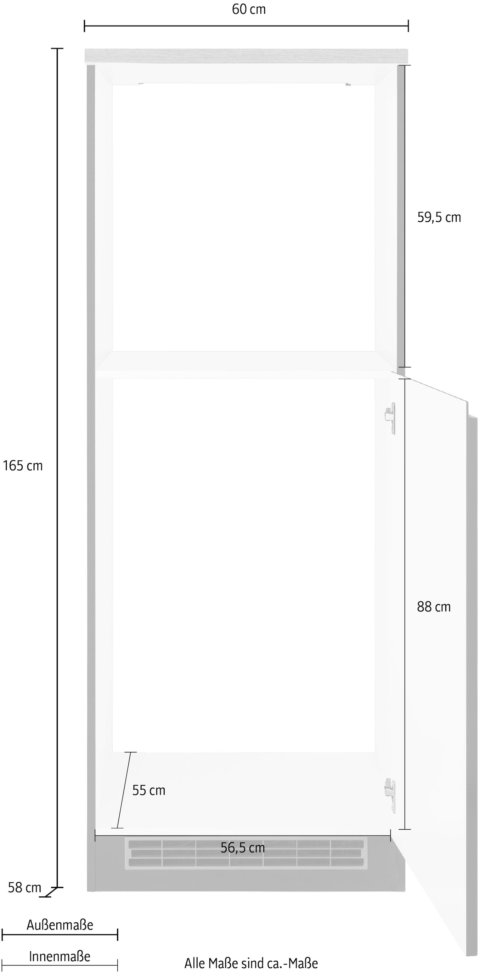 HELD MÖBEL Backofen/Kühlumbauschrank »Virginia«, 60 cm breit