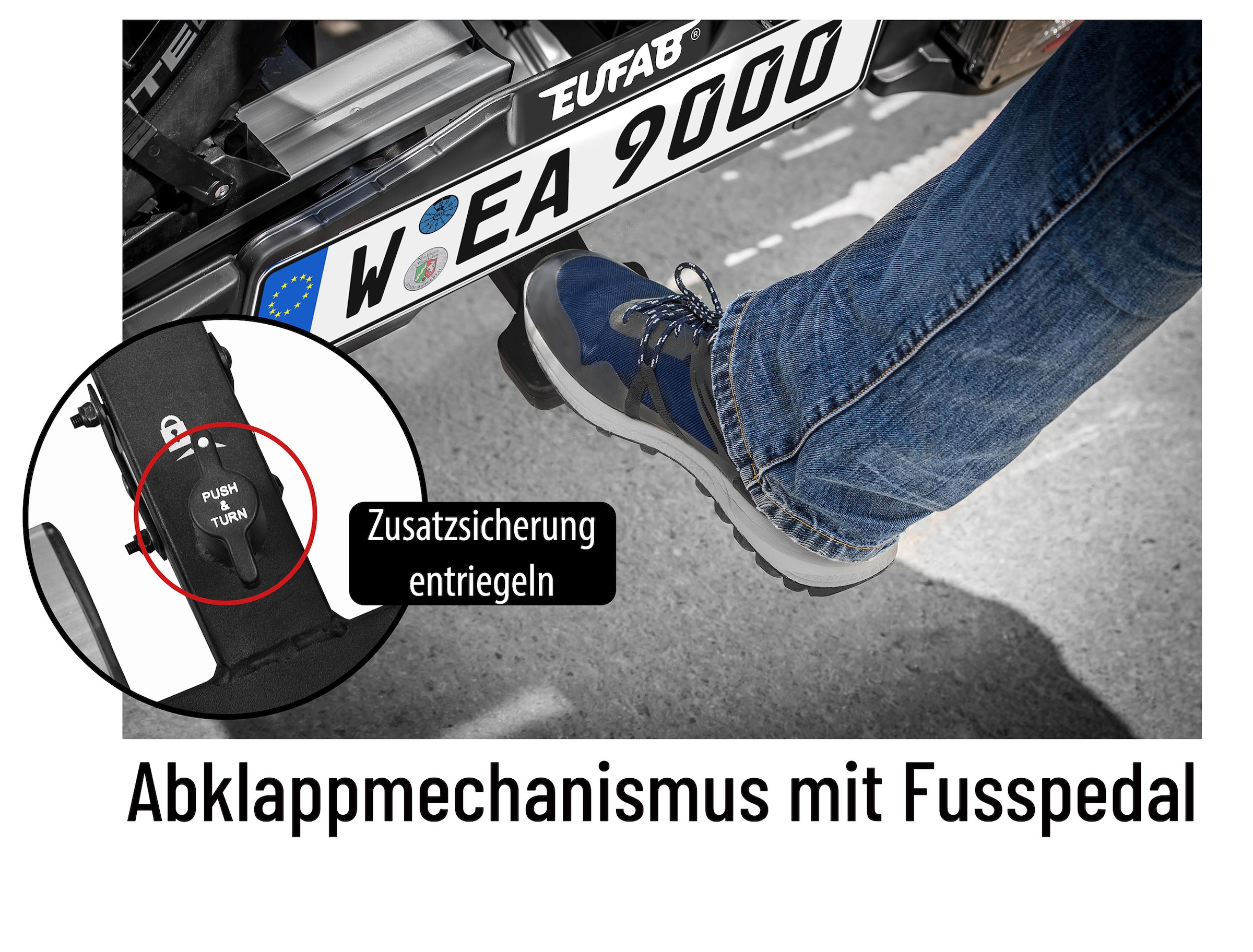 EUFAB Kupplungsfahrradträger »Fahrradträger BIKE LIFT für 2 Fahrräder« benötigt Dauerplus auf Pin 9
