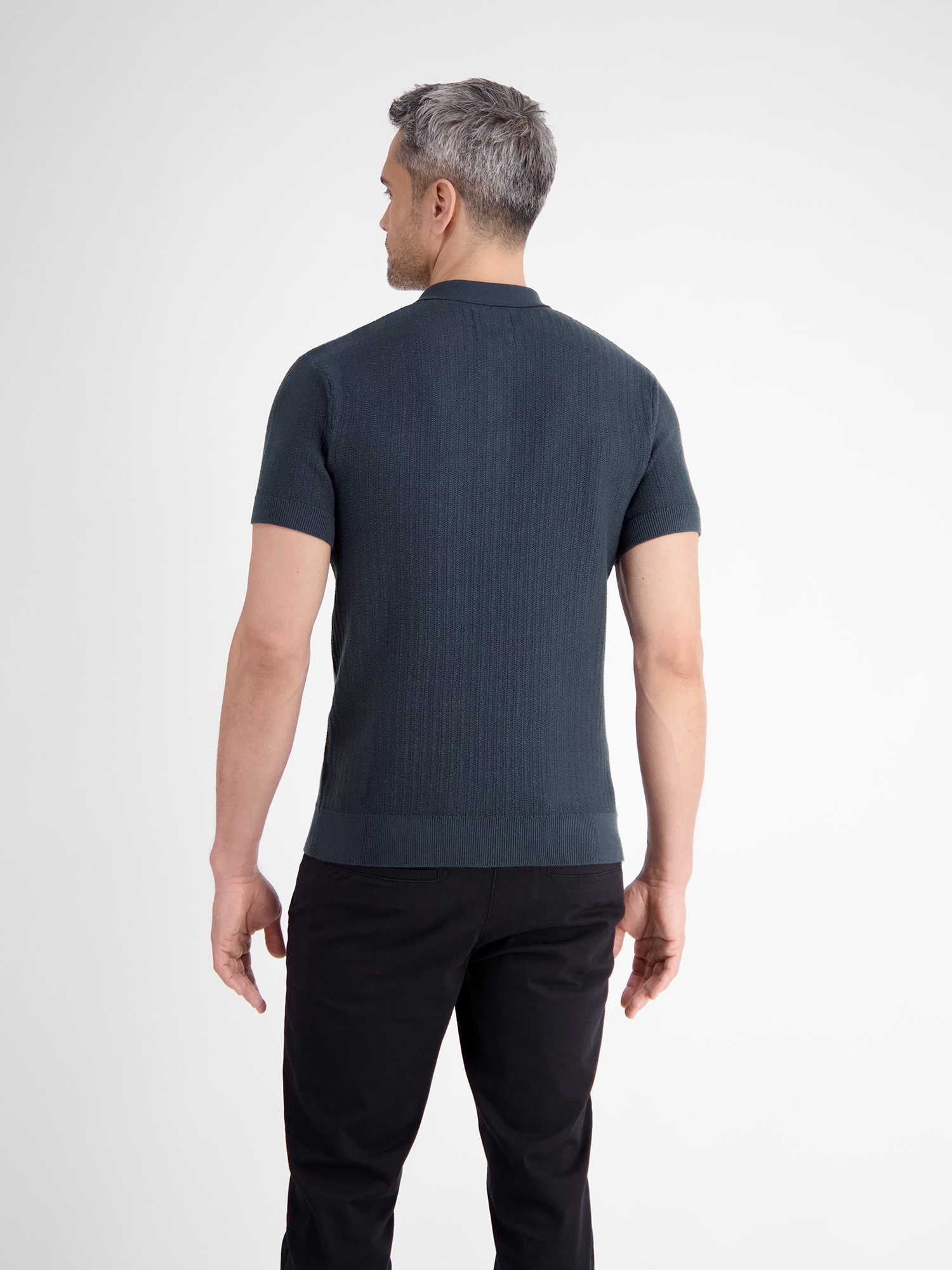 LERROS Poloshirt »LERROS Strick-Polo mit klassisch geknöpftem Kragen«