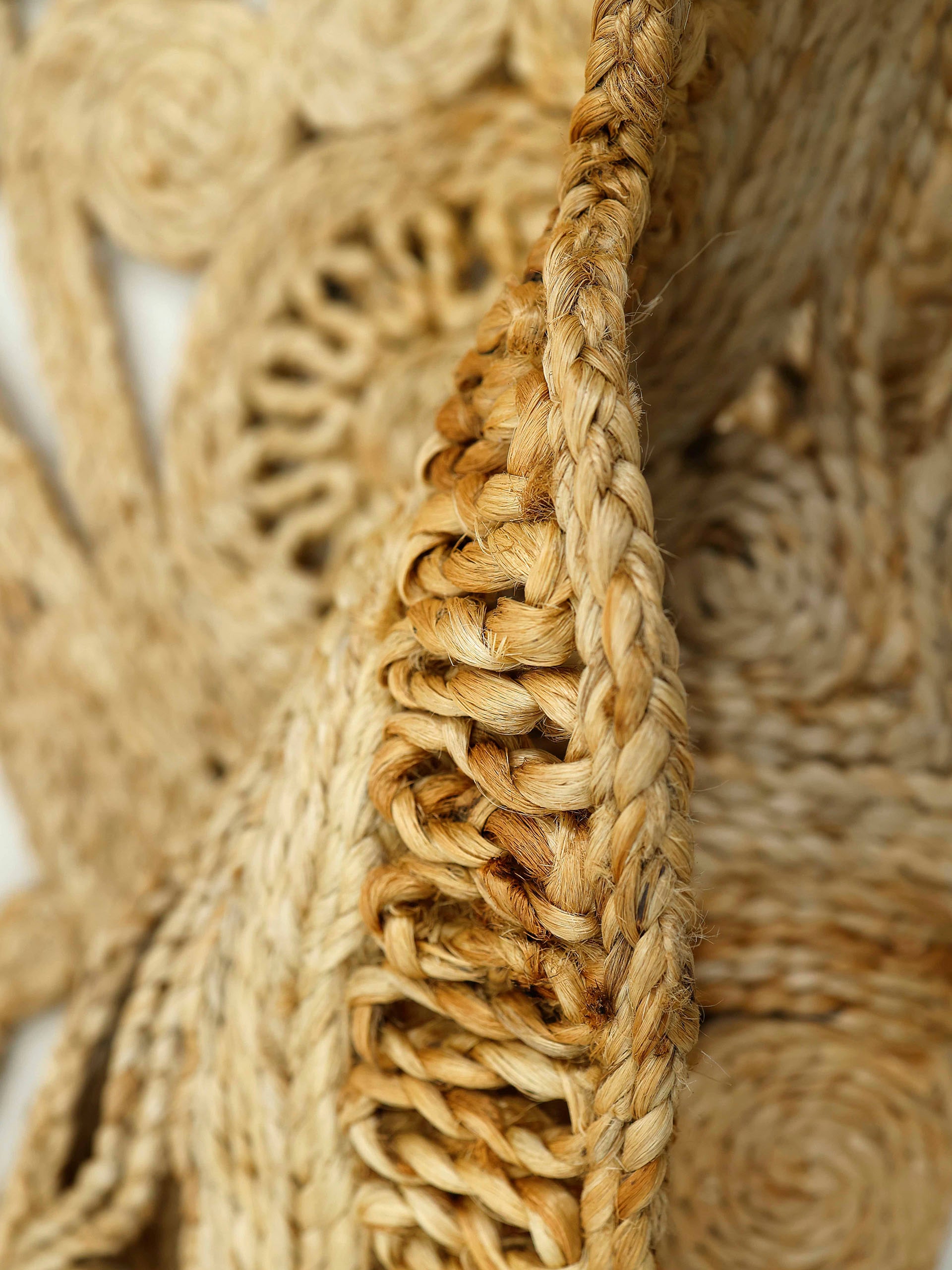 Hand natürliches Sisalteppich »Juteteppich Paul«, rechteckig, carpetfine Style von Pflanzenmaterial gewebt, Boho