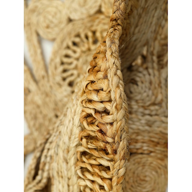 carpetfine Sisalteppich »Juteteppich Paul«, rechteckig, natürliches  Pflanzenmaterial von Hand gewebt, Boho Style