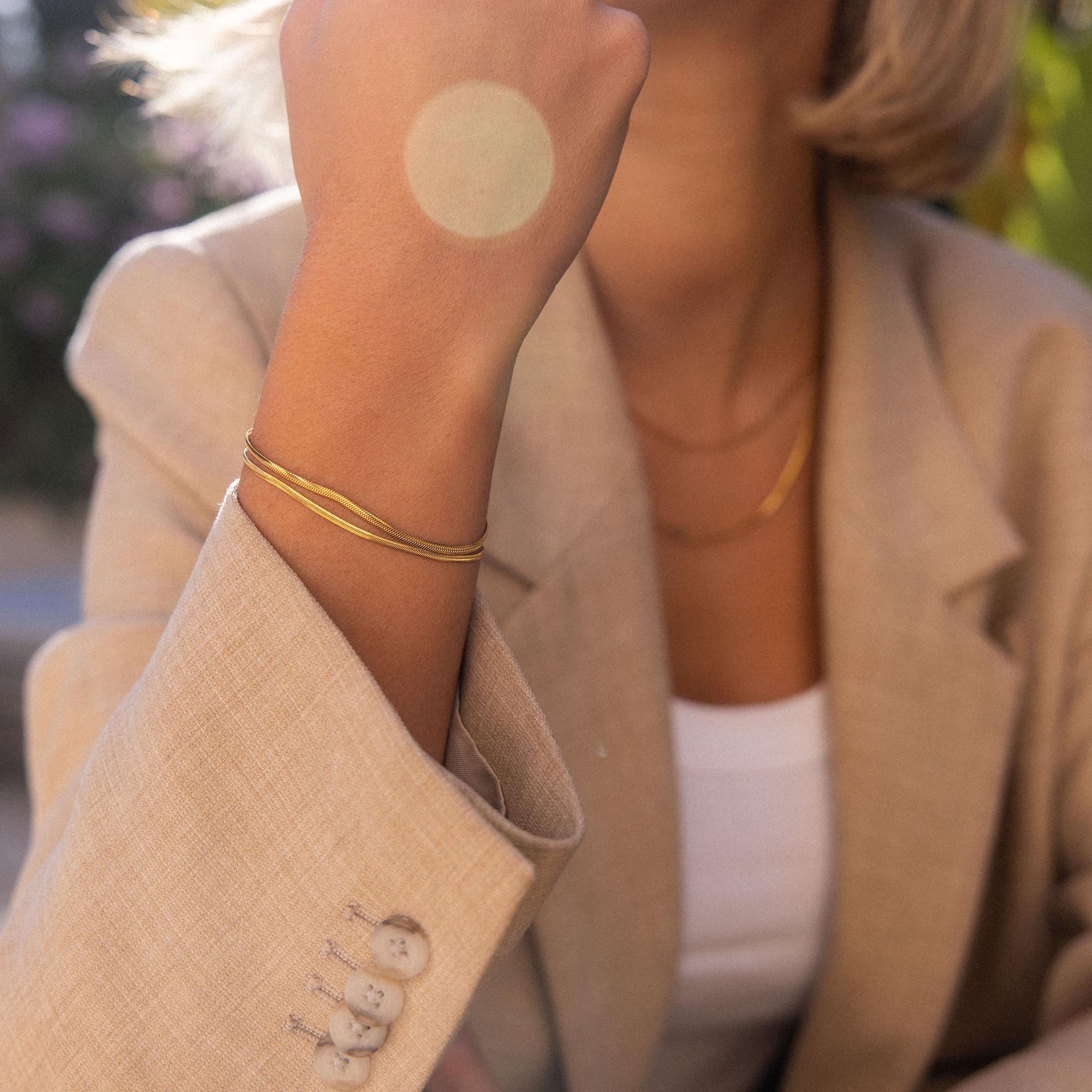 Purelei Armband »Schmuck Geschenk Two Layers Armkette, 23493-Bracelet-Two-Layers«