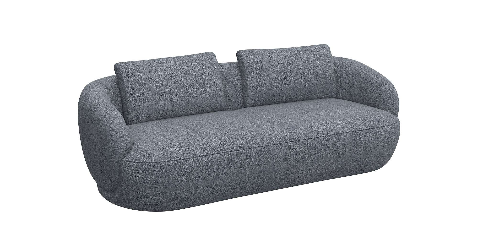 FLEXLUX 3-Sitzer »Torino, rund und bequem, Couch, Dreisitzer, OTTOs Choice«, Modernes, organisches Sofa-Design, Kaltschaum, Wellenunterfederung