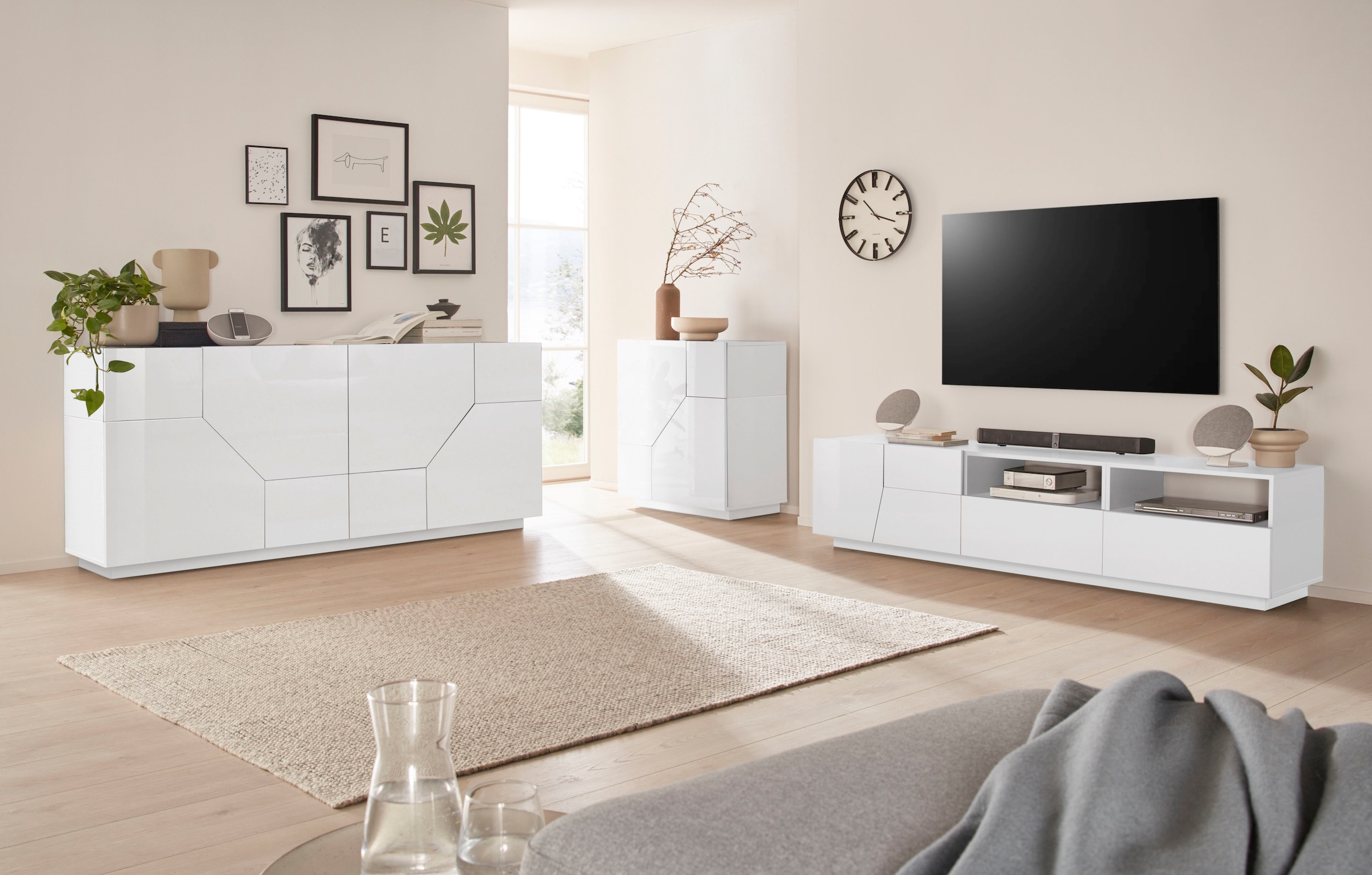 INOSIGN Sideboard »ALIEN-Kommode, Schrank, Anrichte mit 2 Türen und 2 Fächern«, Sideboard Breite ca. 79 cm "100 % Made in Italy"