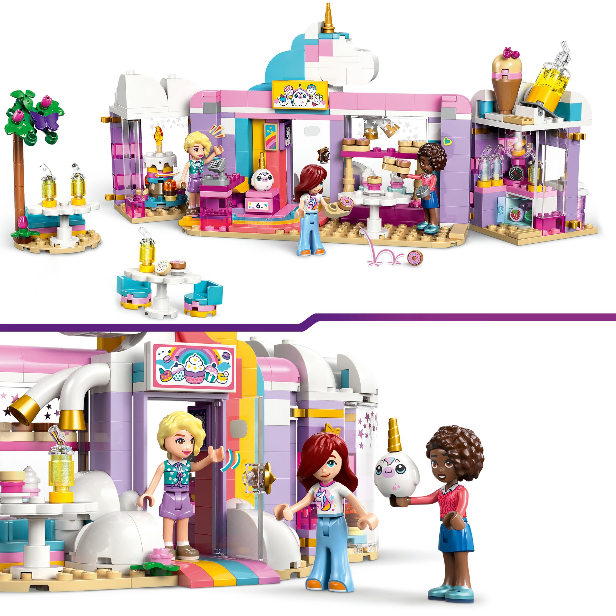 LEGO® Konstruktionsspielsteine »Einhorn-Traumcafé (42684), LEGO Friends« Made in Europe