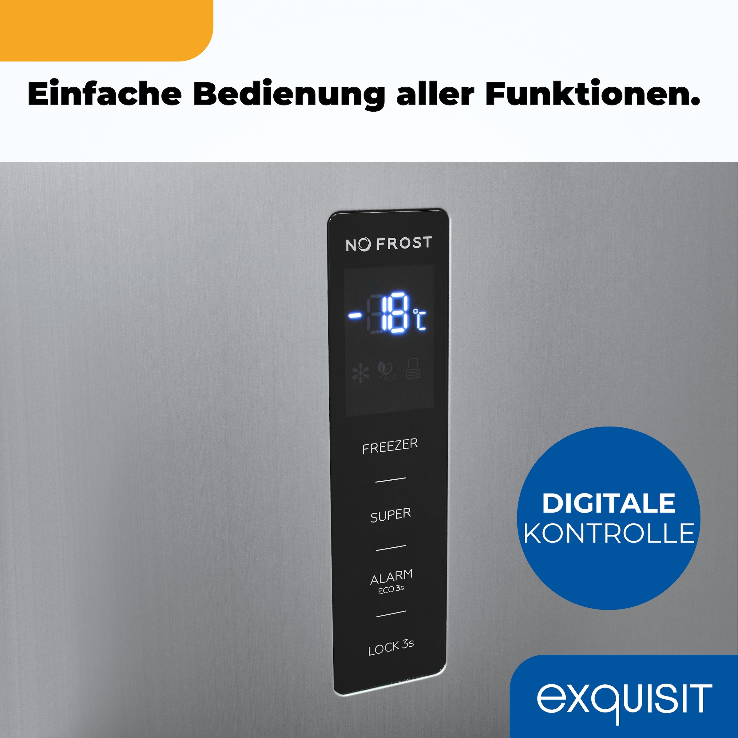 exquisit Gefrierschrank »GS600-NF-H-040E« 189 cm hoch 84 cm breit