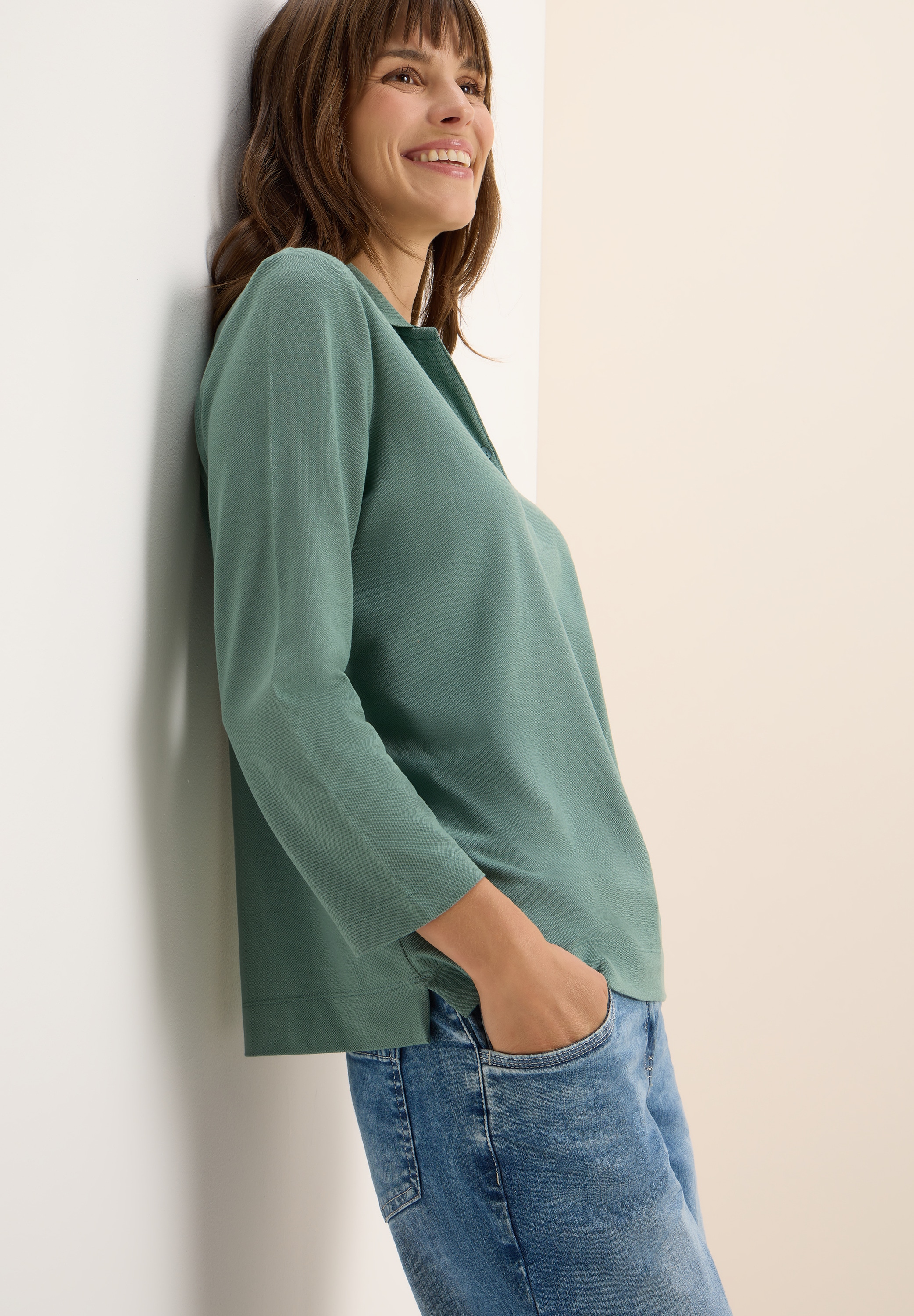 Cecil Poloshirt, mit Polo Kragen