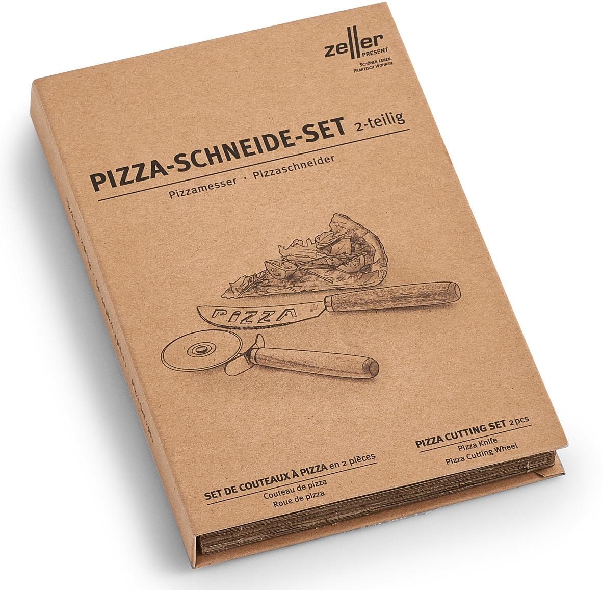 Zeller Present Pizzaschneider, Pizzaliebhaber 2 für tlg., XXL 3 Jahren Garantie Geschenkbox), inkl. mit (Set