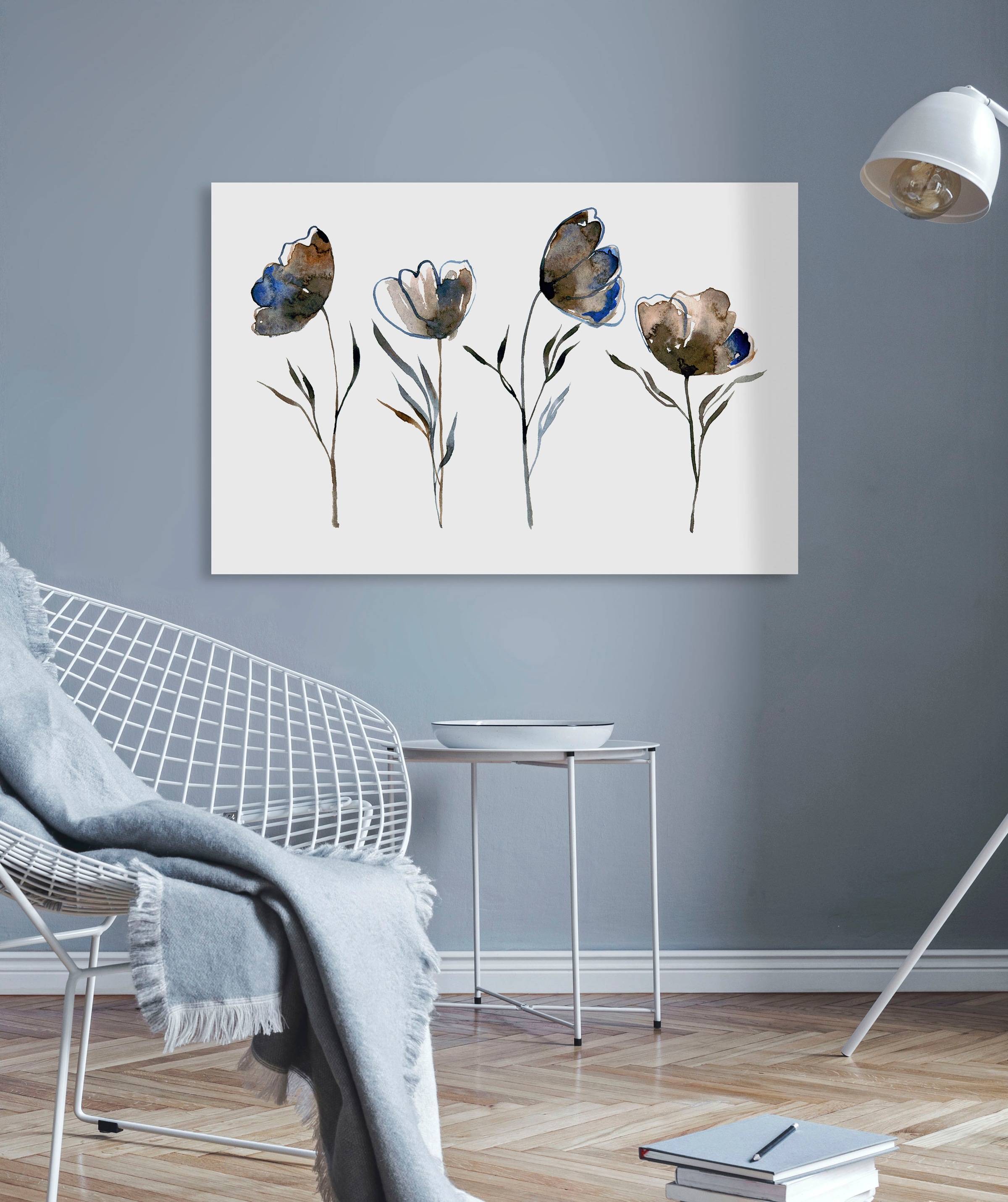 queence Leinwandbild »Blumen« Blumen | Blumenbilder | Kunst Premium-Leinwandstoff, Handarbeit aus Deutschland