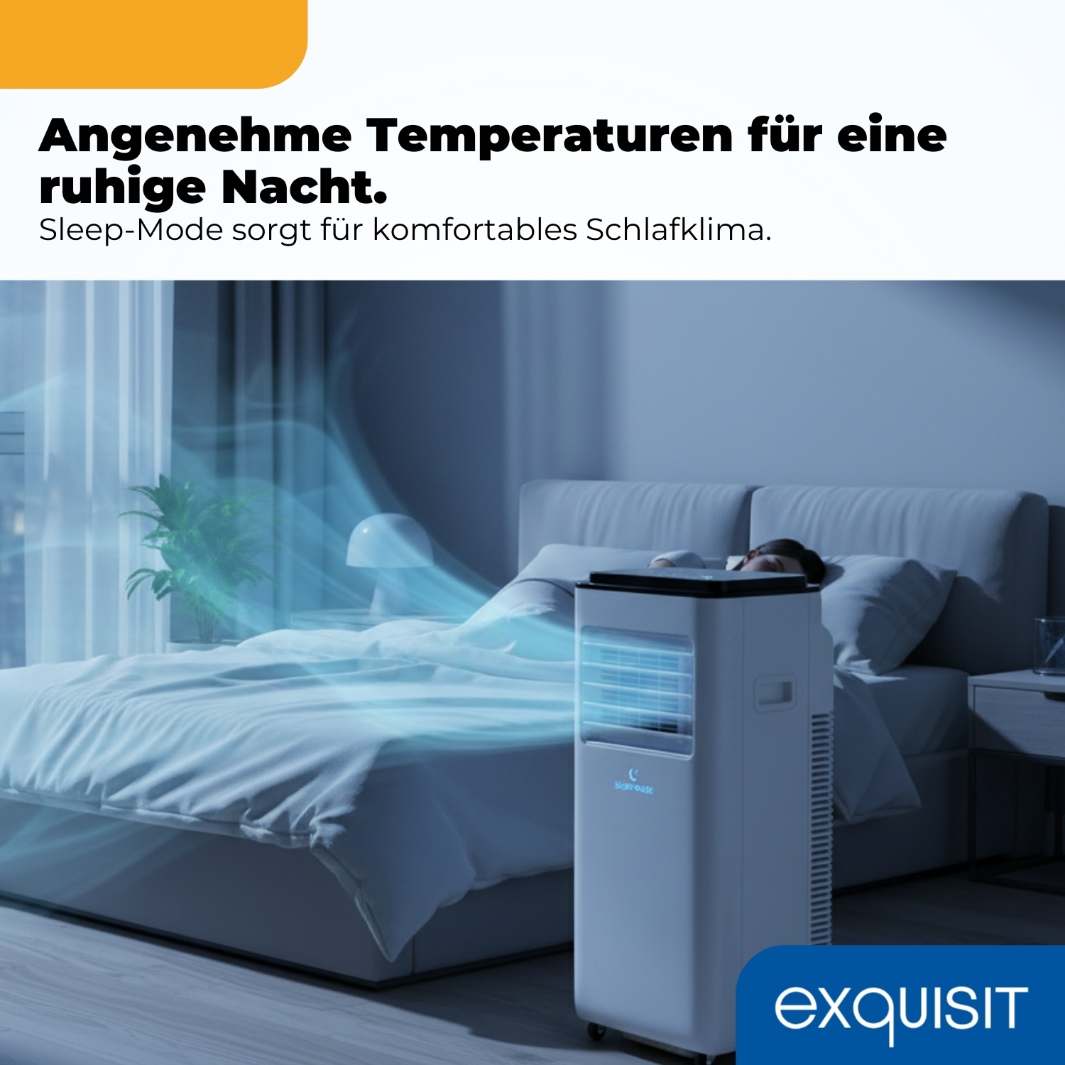 exquisit 4-in-1-Klimagerät »CM 30900 we« Ganzjähriger Komfort mit Kühlen, Heizen, Entfeuchten und Lüften