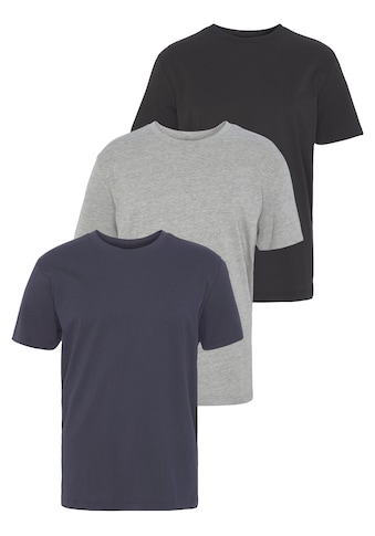 T-Shirt, (Packung, 3 tlg., 3er-Pack)