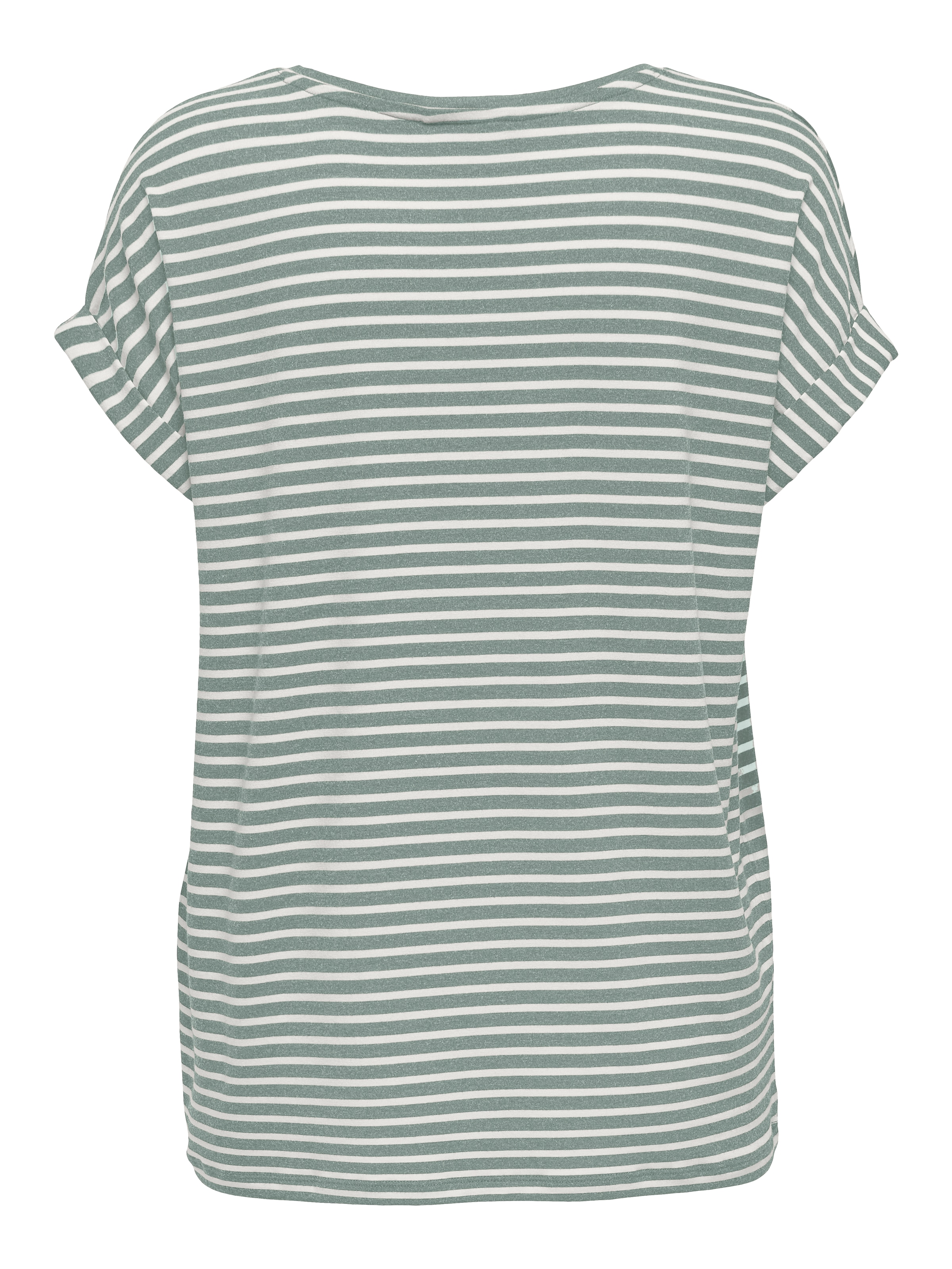 ONLY CARMAKOMA Kurzarmshirt »CARMOSTER STRIPE S/S O-NECK TOP JRS NOOS«