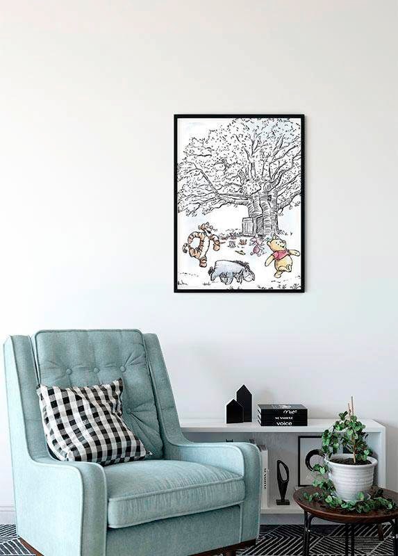 Komar Bild »Winnie the Pooh Playground«, Disney, (1 St.), Wandbild zur Dekoration im Kinderzimmer - ohne Rahmen