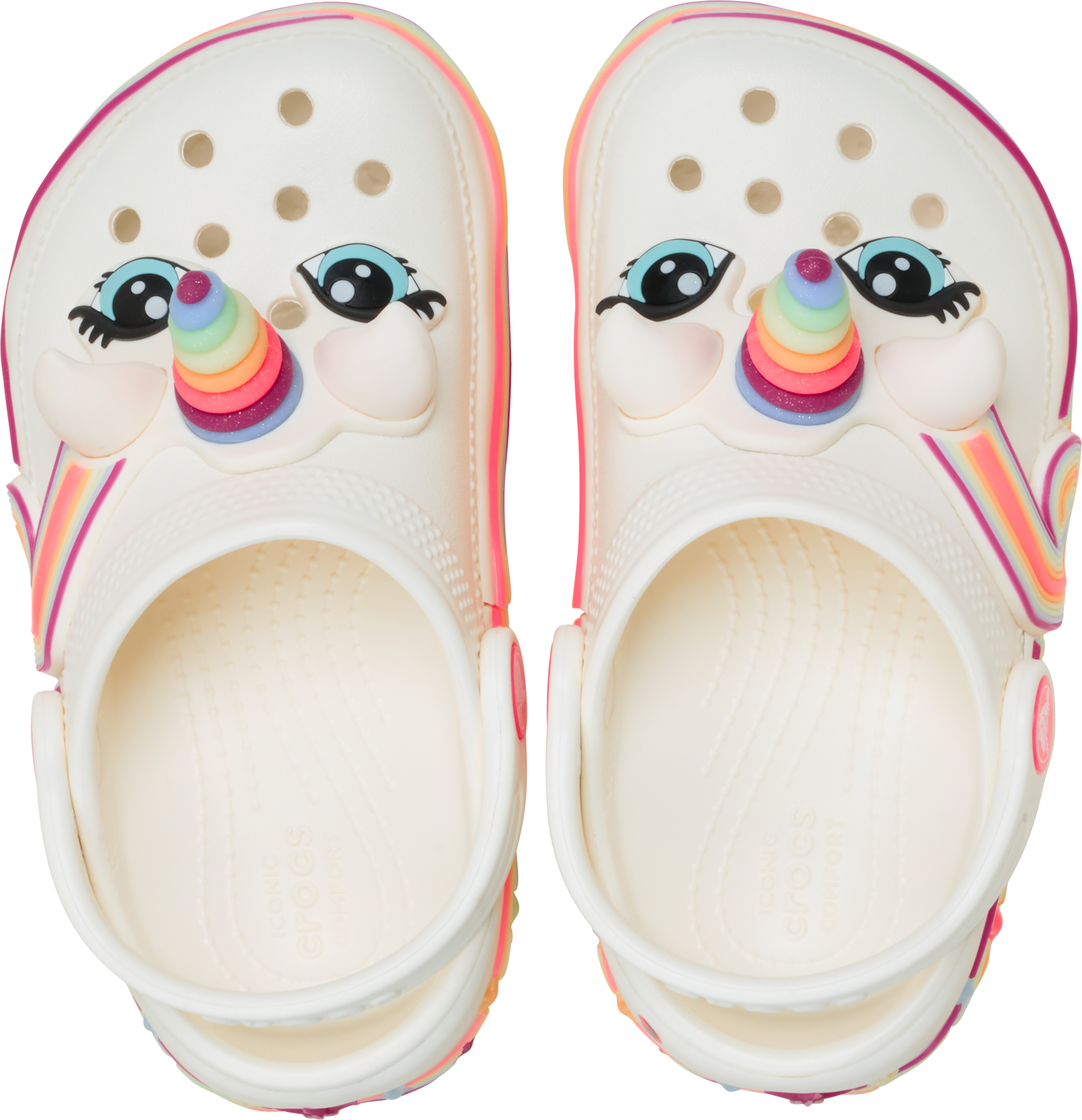 Crocs Clog »Classic IAM Unicorn Lights Clog«  Sommerschuh, Sandale, Hausschuh mit cooler Blinkfunktion
