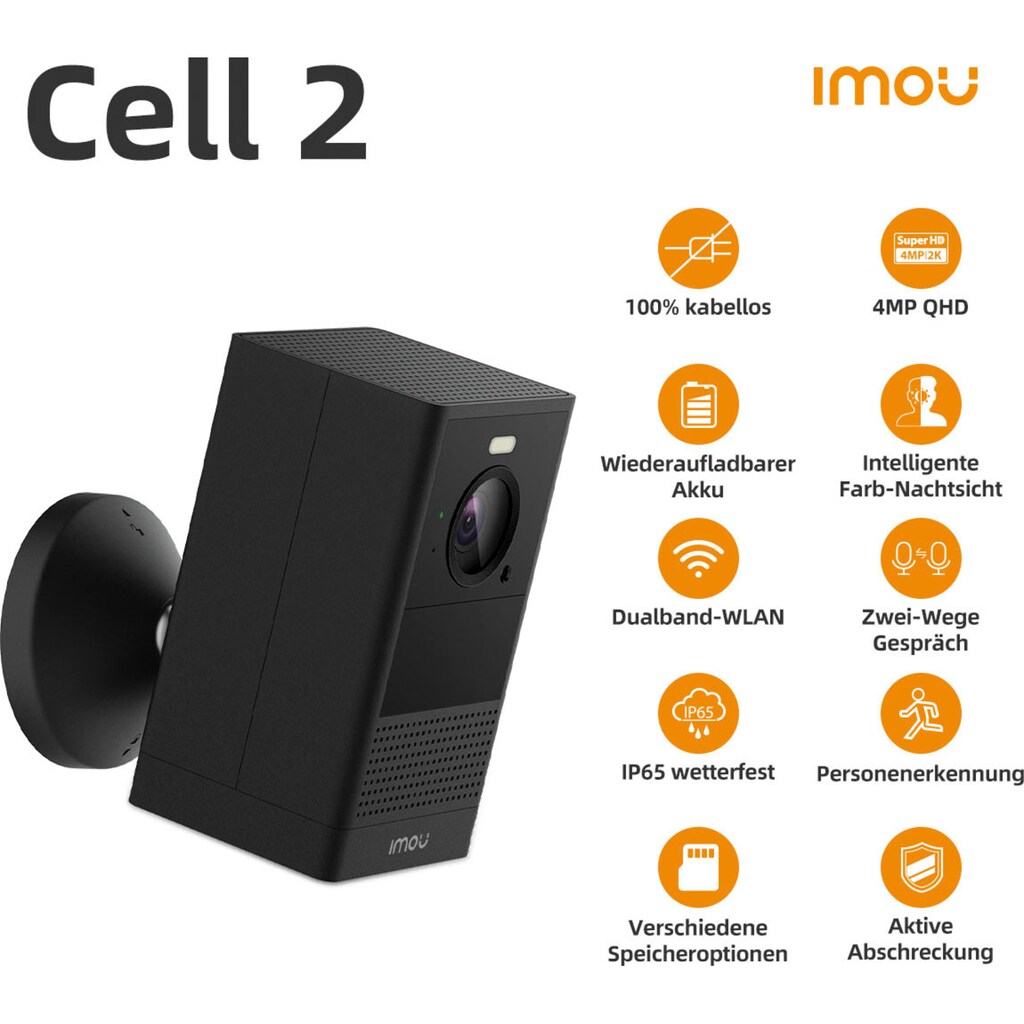 Imou Überwachungskamera »Cell 2«, Außenbereich