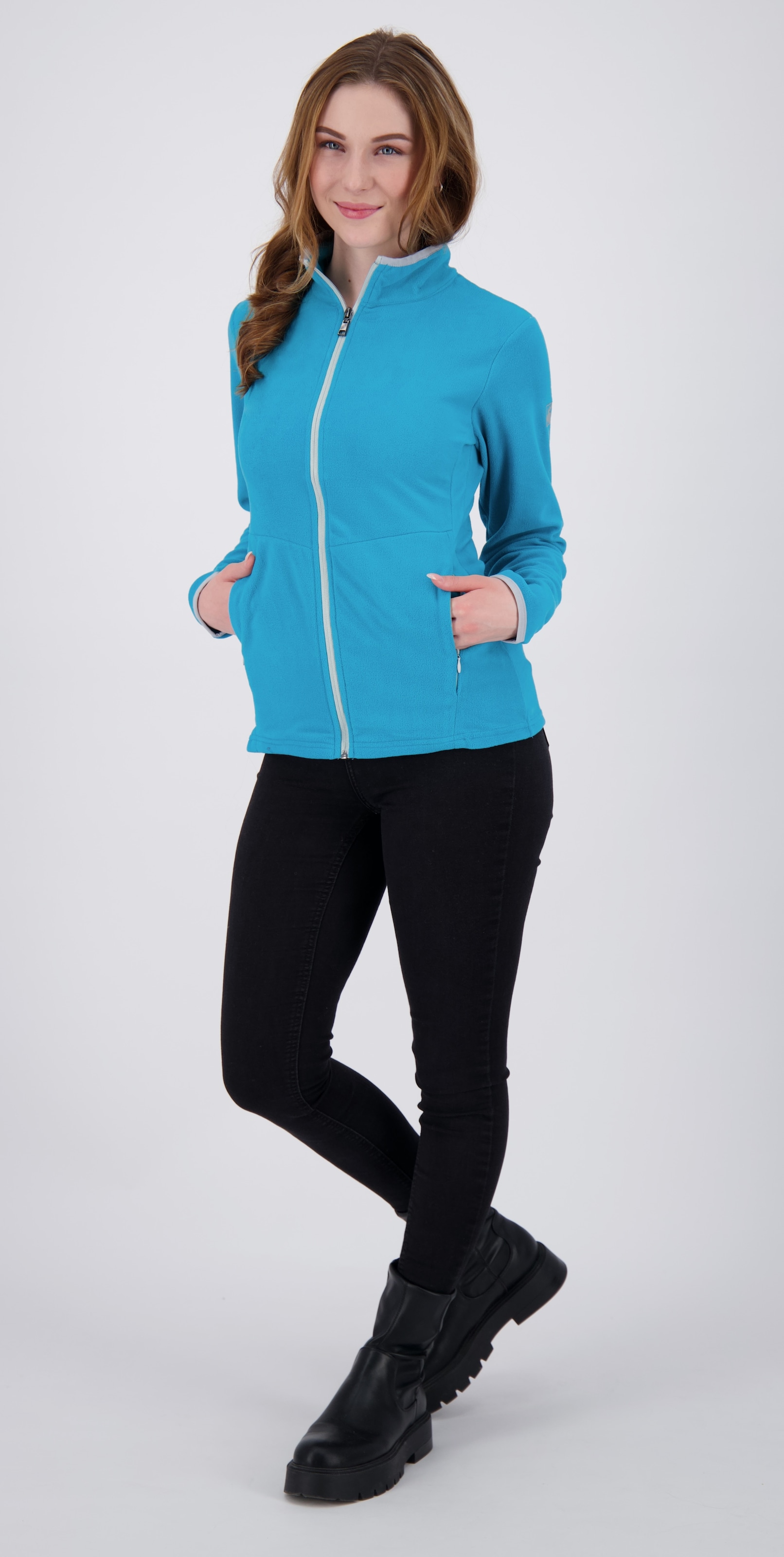 DEPROC Active Fleecejacke »DECORAH II WOMEN«, weiche Fleecejacke in traditioneller Optik