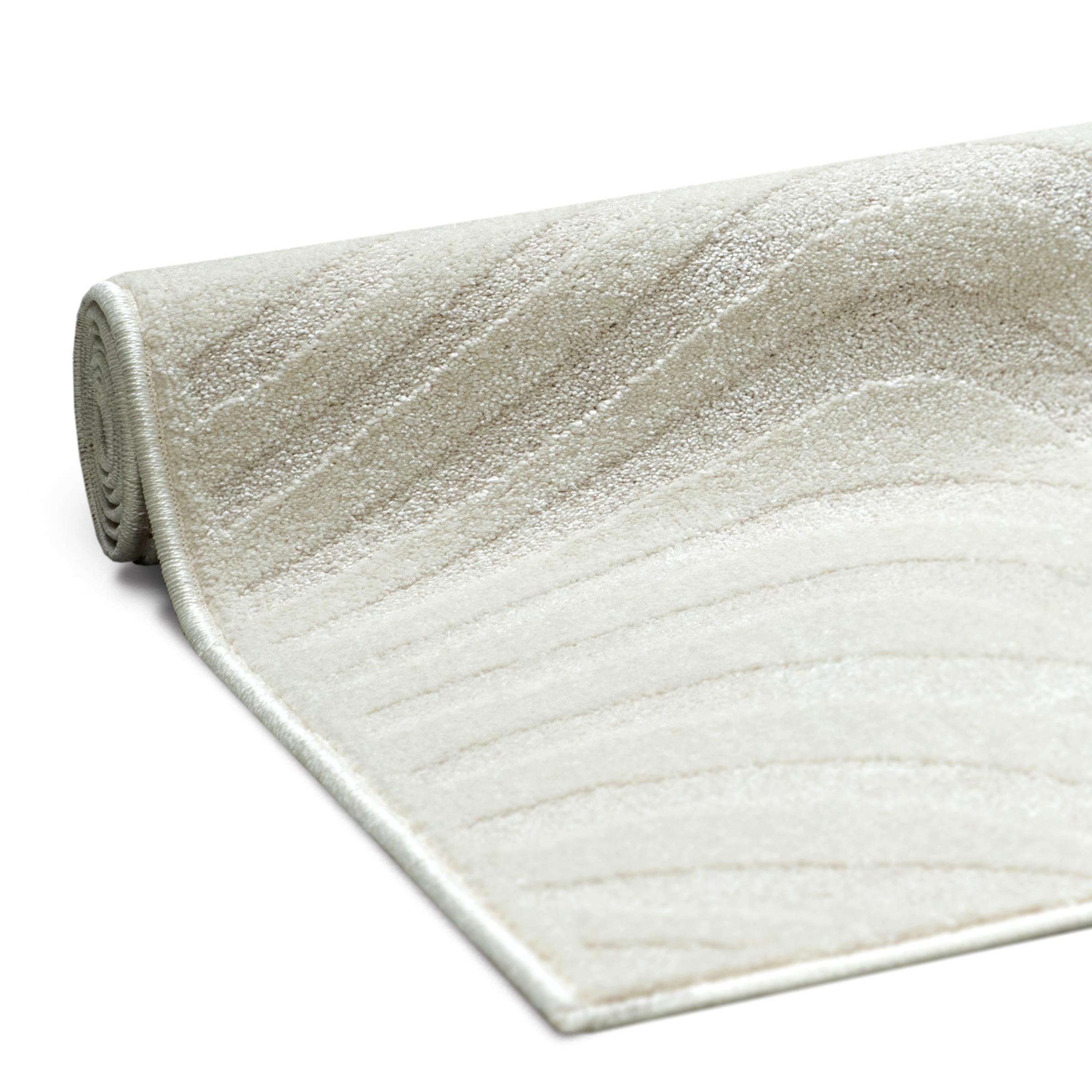 OTTO home Teppich »Vibek, Wellen-Design in Hoch-Tief-Struktur« rechteckig 9 mm Höhe 3D-Effekt, softer Kurzflor, pflegeleicht, Scandi-Look