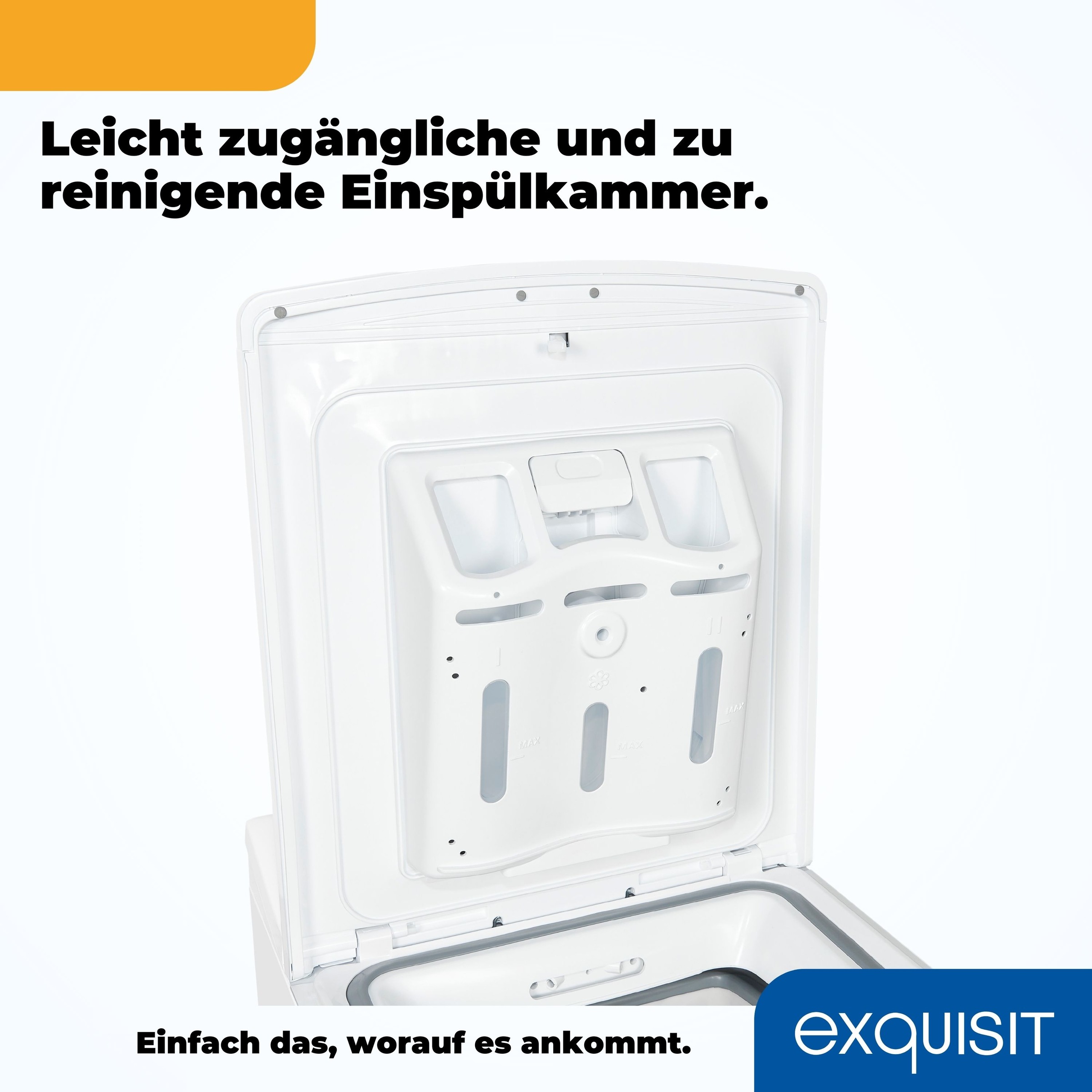 exquisit Waschmaschine »LTO1207-030Aweiss«, 7,5 kg, 15 Programme, Restlaufzeitanzeige, Kindersicheruing