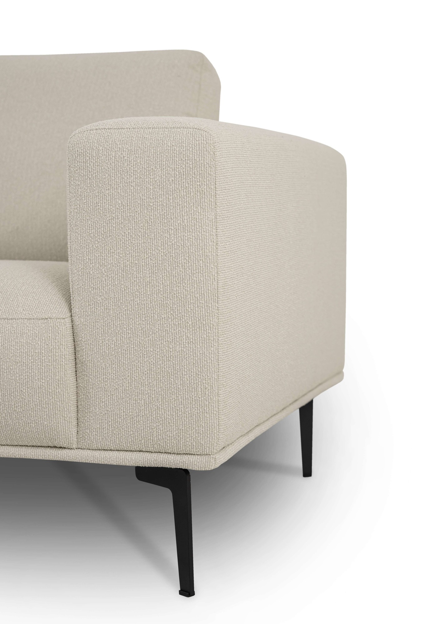 OTTO home Ecksofa »Lillith, 289 cm, L-Form, gemütlicher Sitzkomfort« Eckcouch mit runder Recamiere links/rechts , Strukturstoff