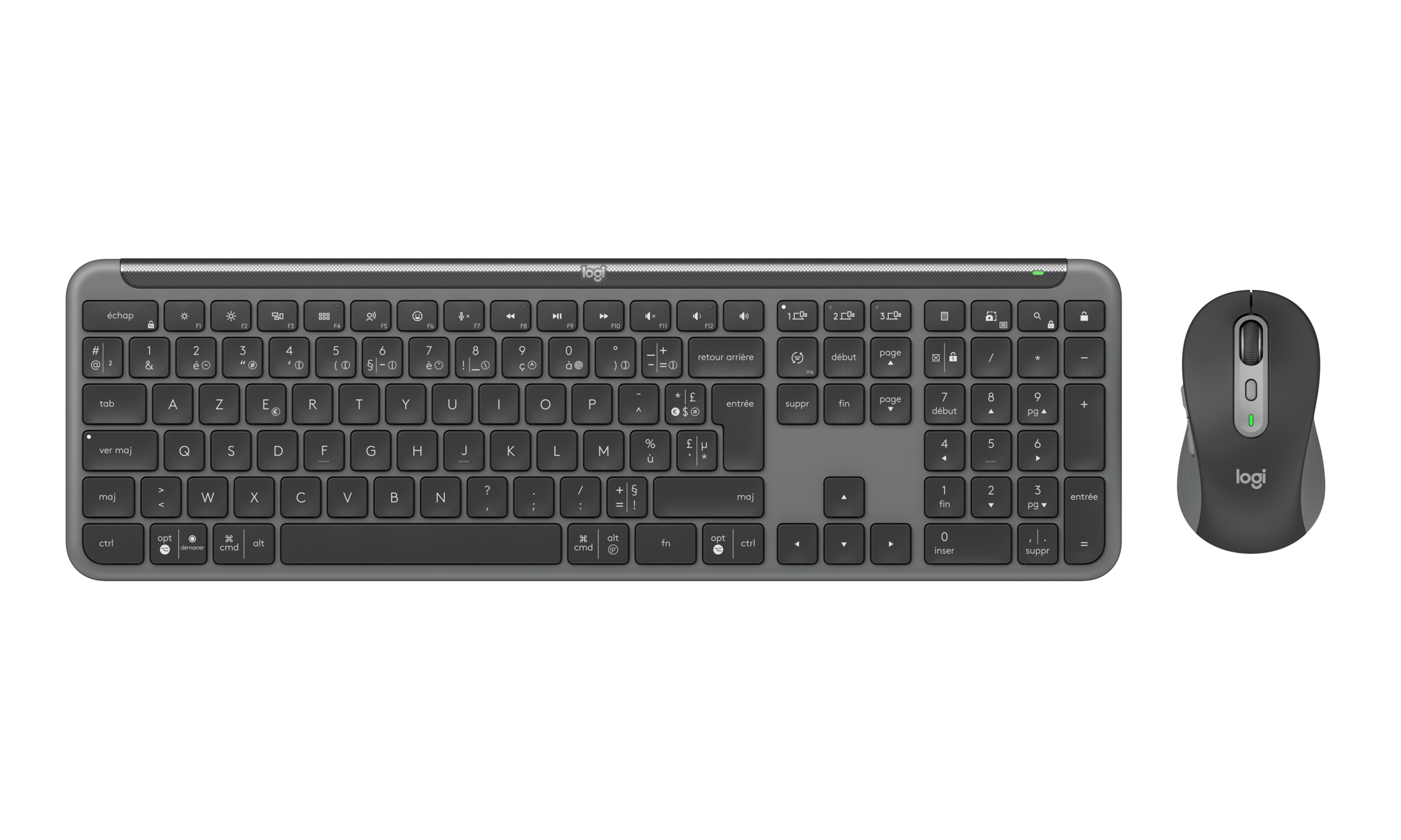 Tastatur »Signature Slim Combo MK950 for Business - GRAPHITE - DEU«, Kabellose